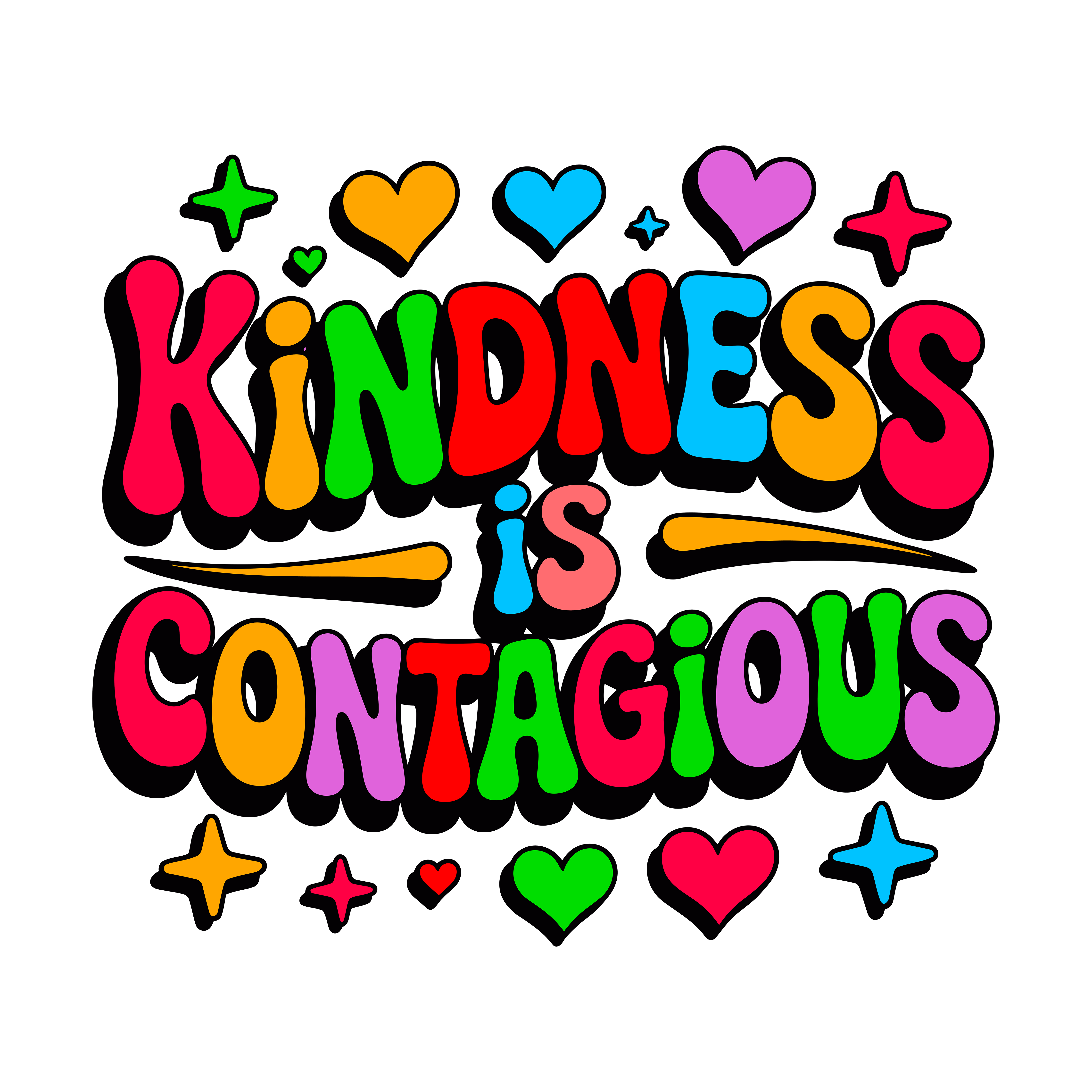 Kindness Is Contagious DTF Transfer
