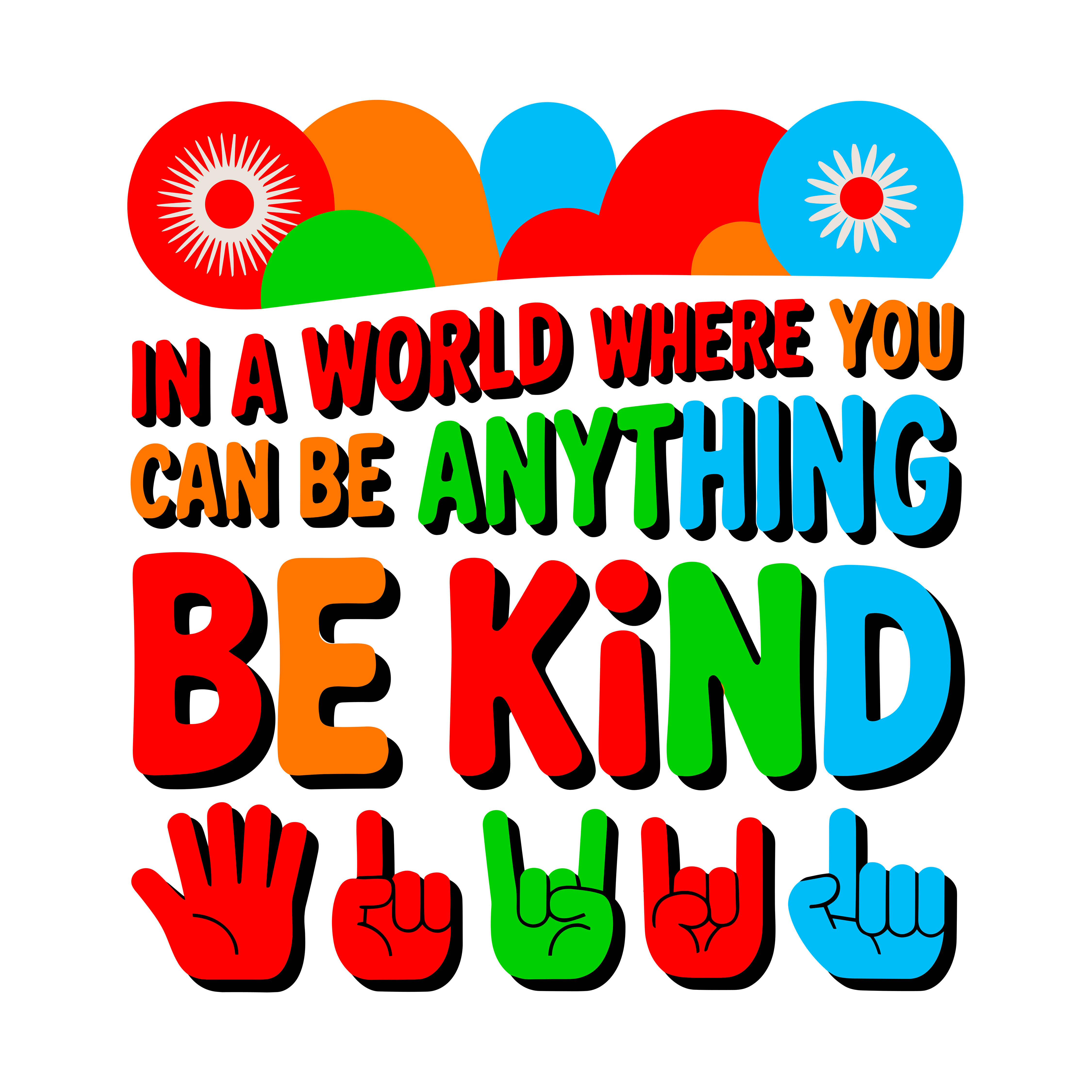 Be Kind In Any World DTF Transfer