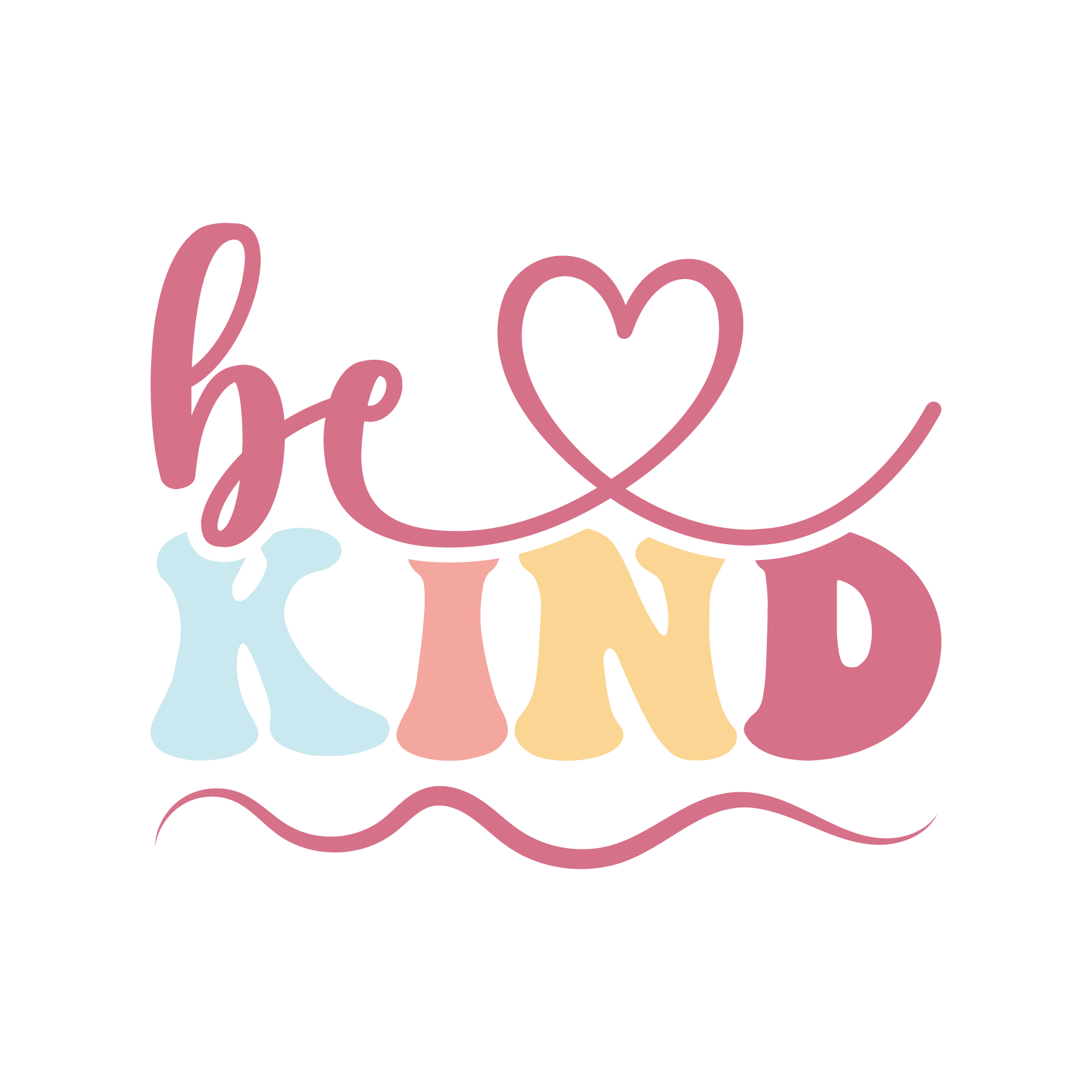 Be Kind Pink DTF Transfer