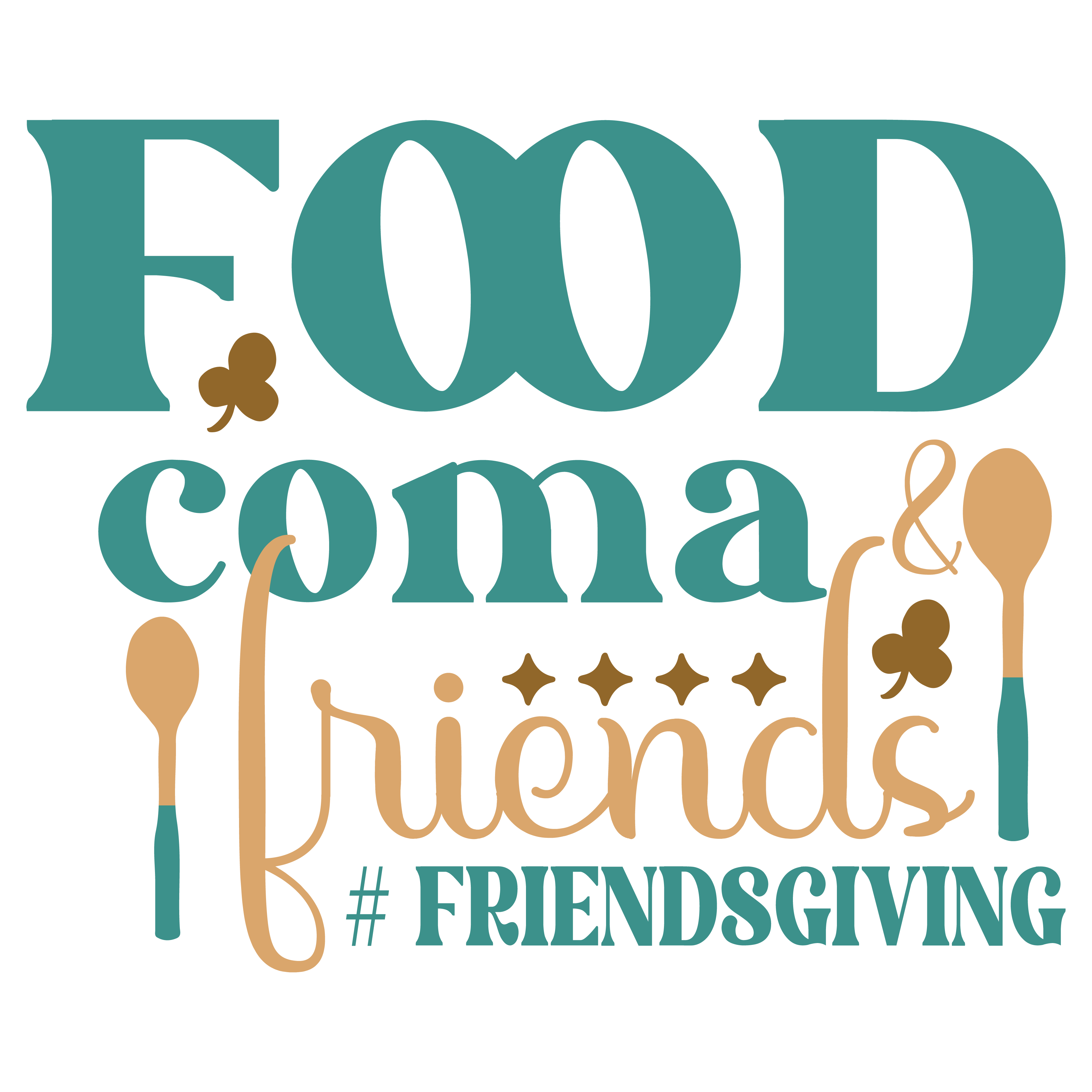 Food Coma Friendsgiving DTF Transfer