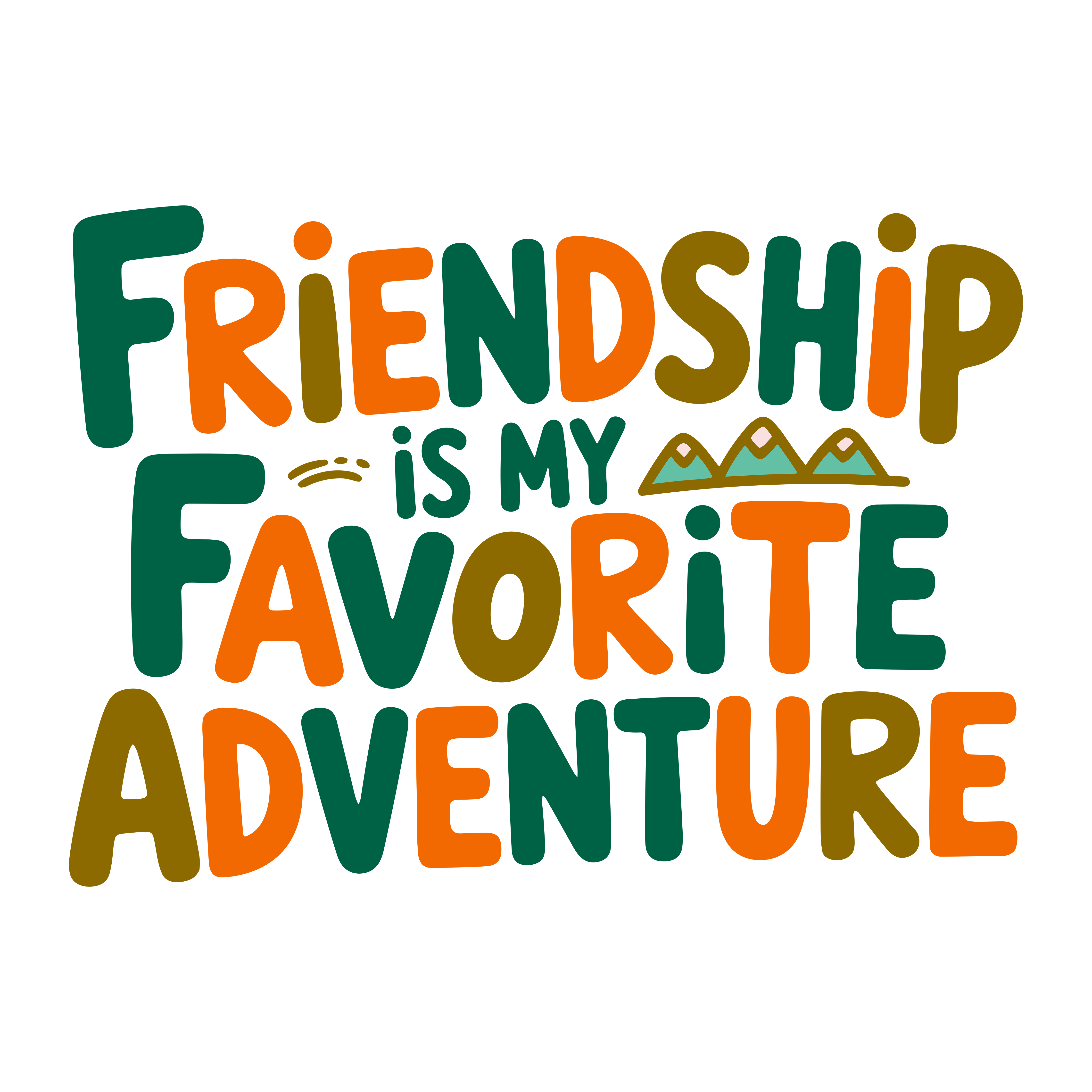 Friendship Is My Favorite Adventure DTF Transfer