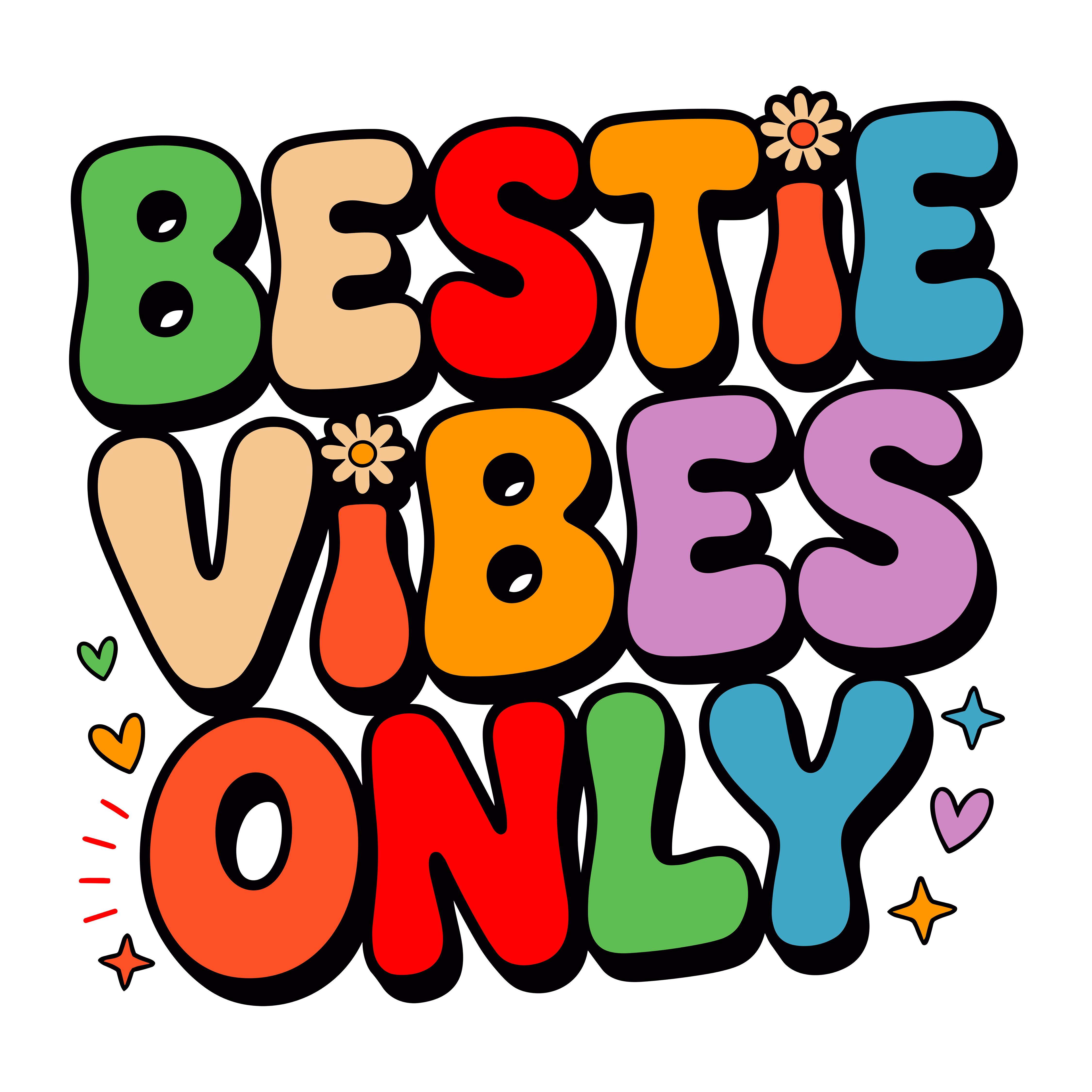 Bestie Vibes Forever DTF Transfer