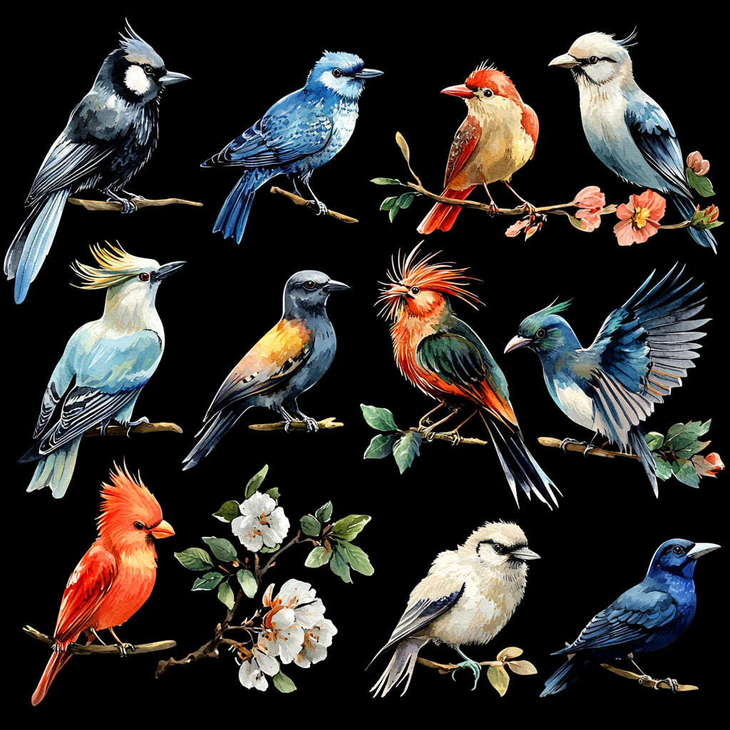 Vibrant Avian Wonders DTF Transfer