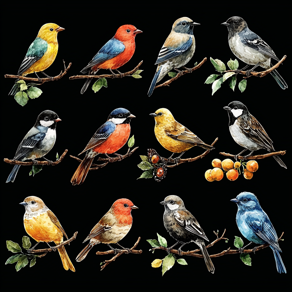 Feathered Garden Dreams DTF Transfer