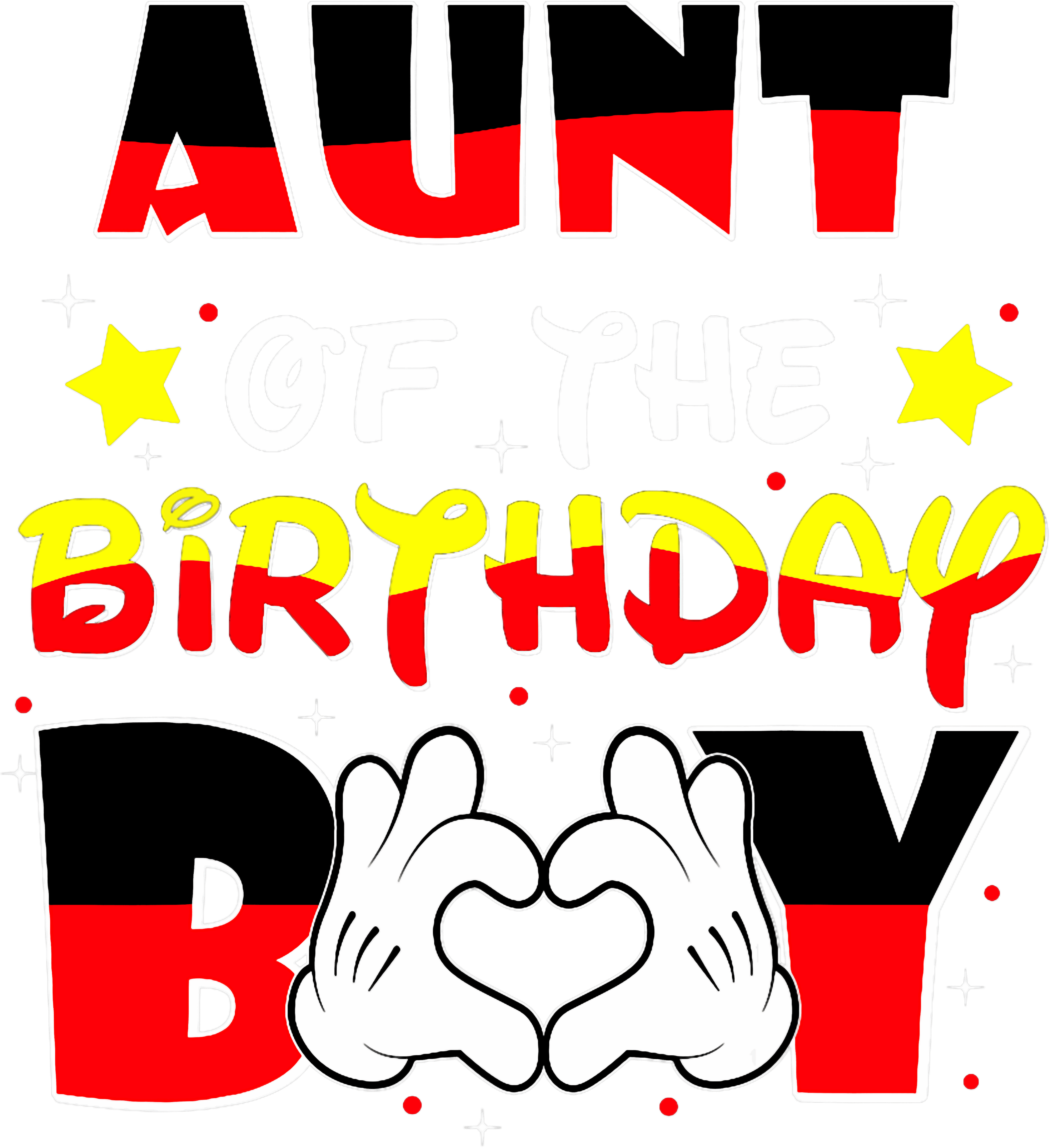 Aunt Of The Birthday Boy DTF Transfer