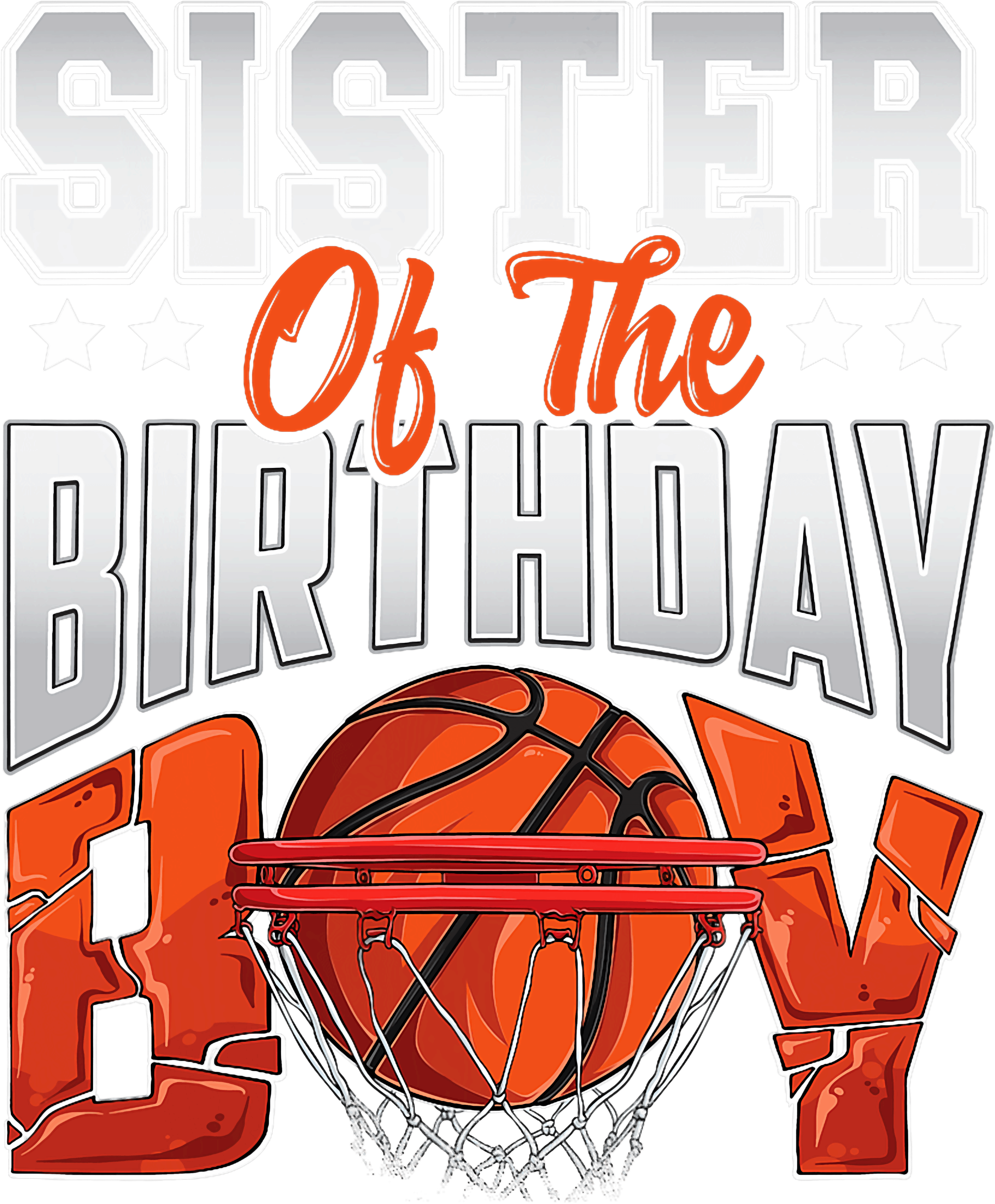 Sister Of The Birthday Boy DTF Transfer