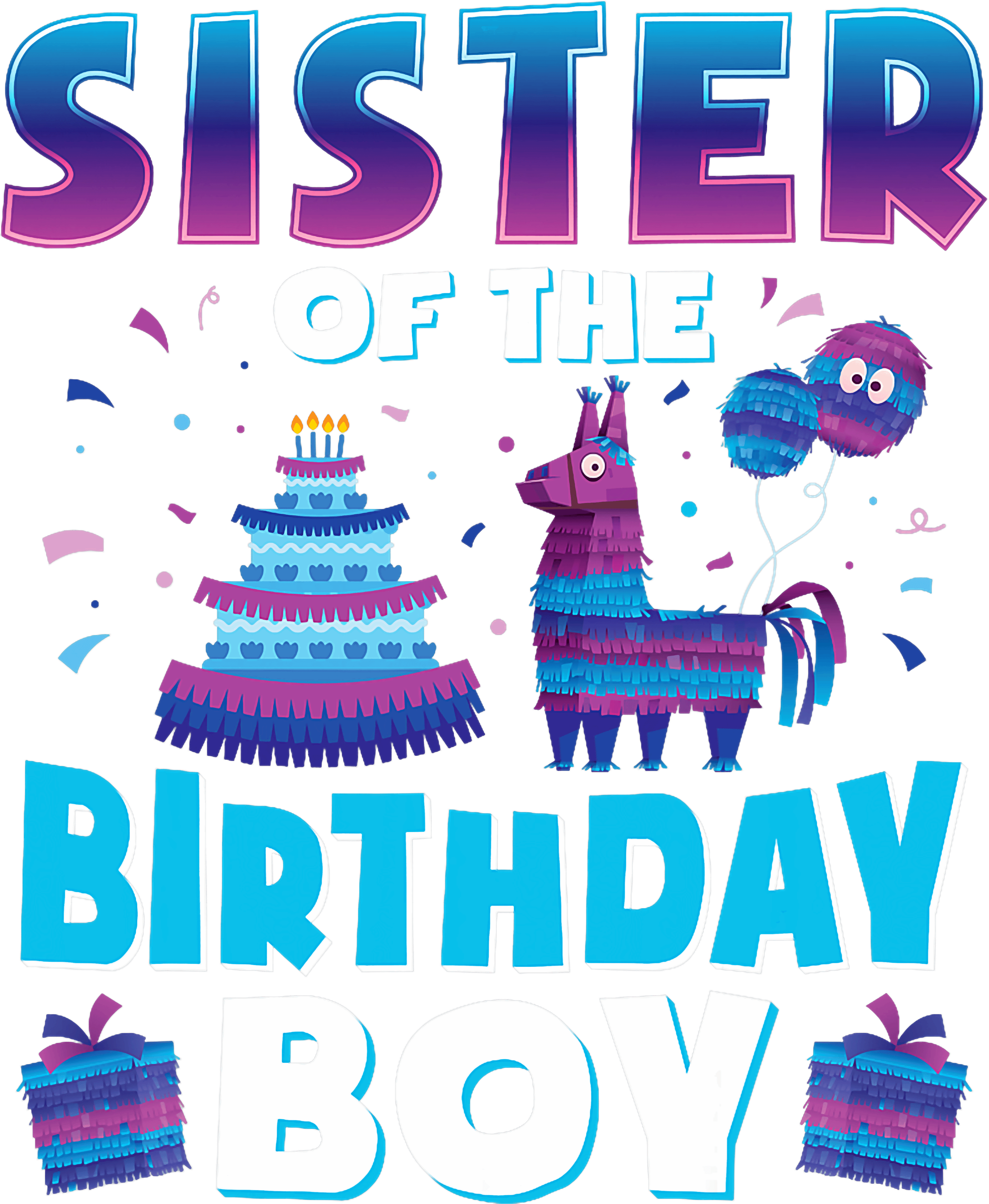 Sister Of The Birthday Boy DTF Transfer