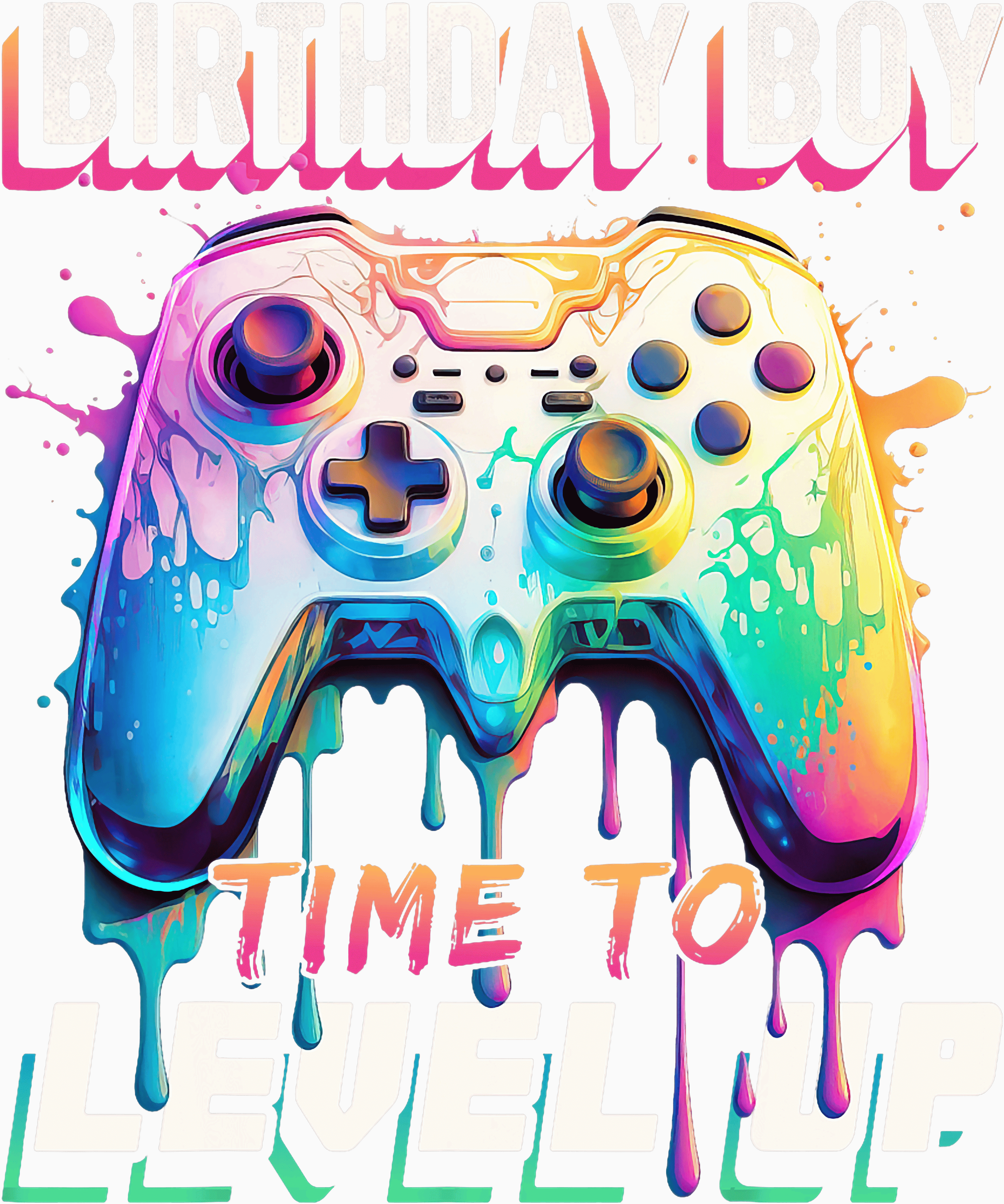 Birthday Boy Time To Level Up DTF Transfer