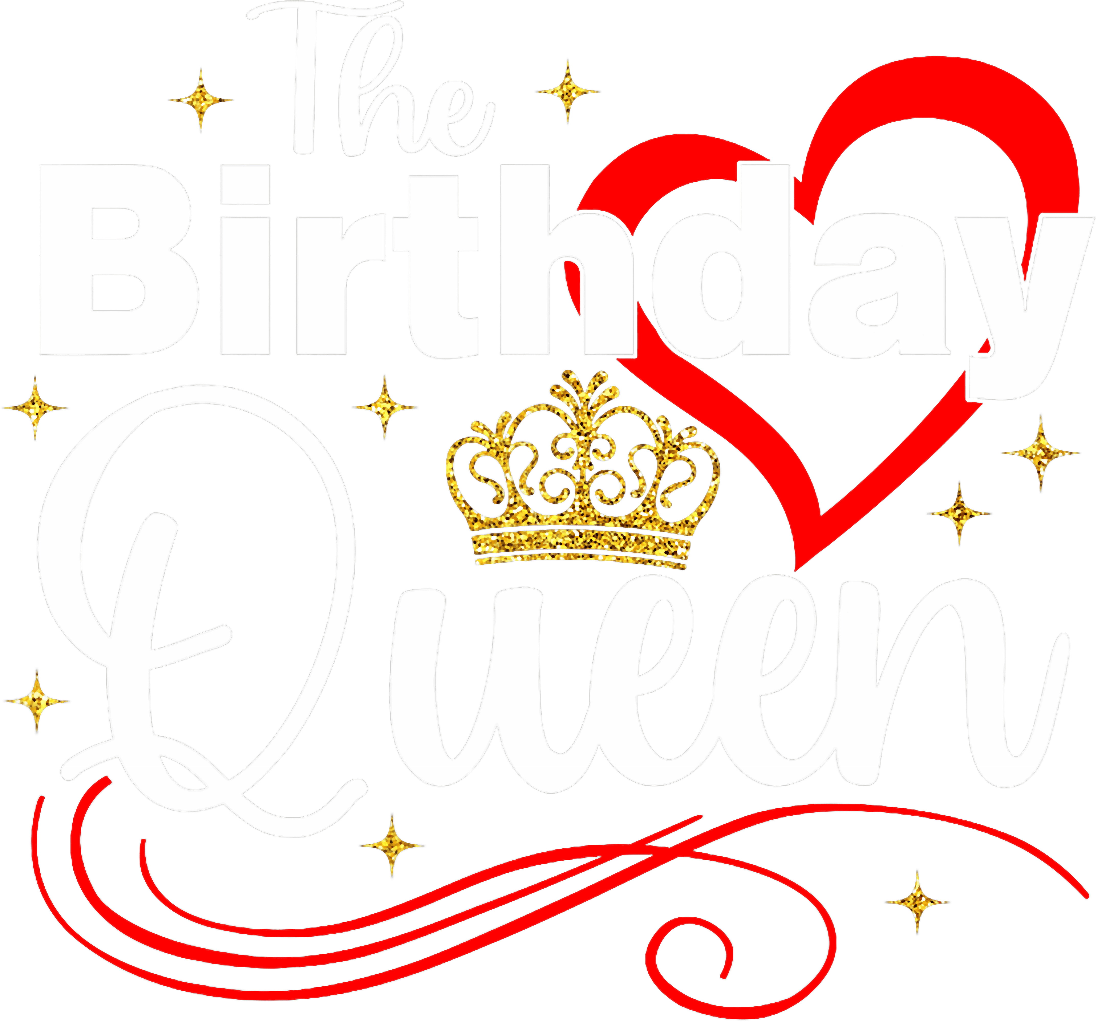The Birthday Queen DTF Transfer