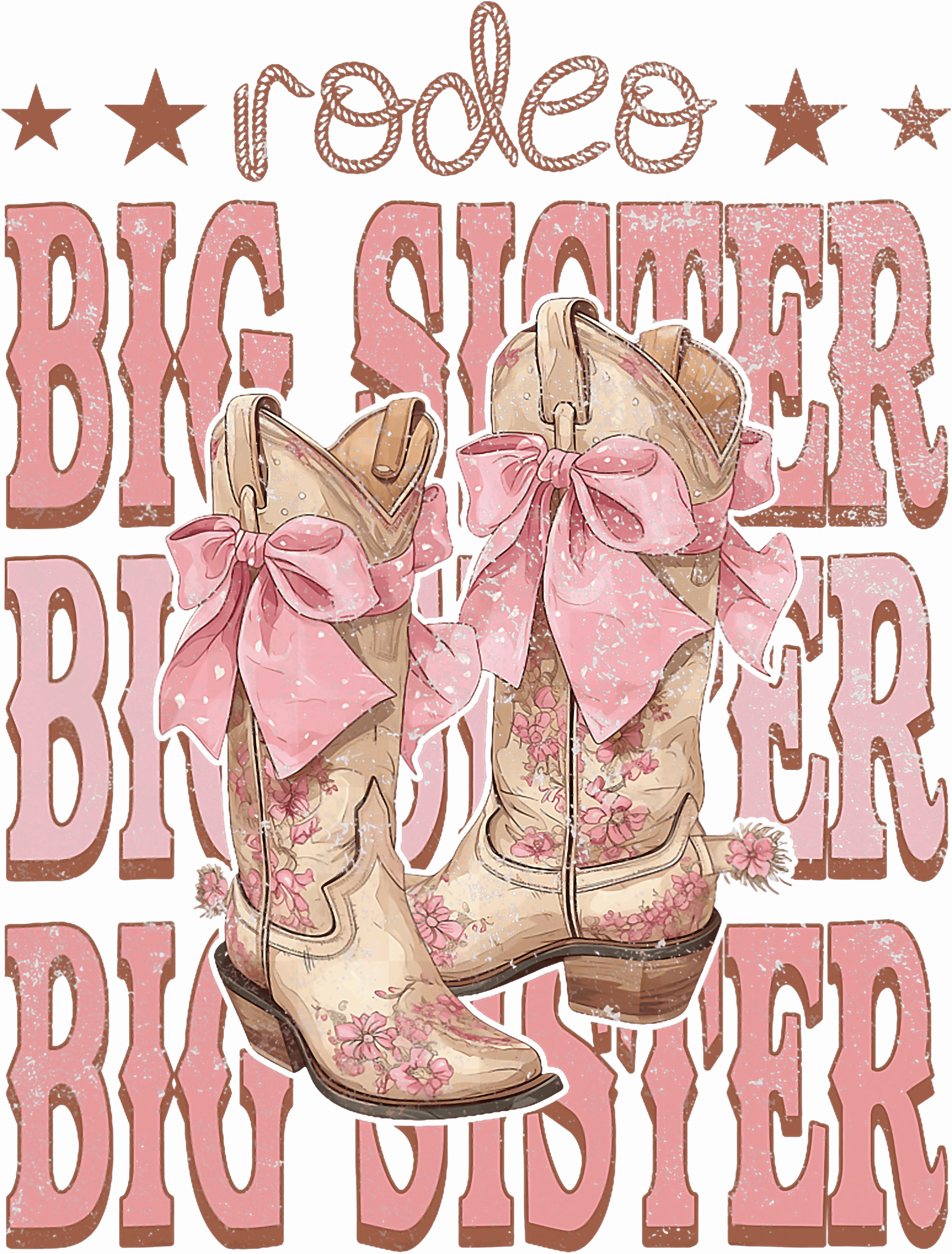 Rodeo Big Sister Birthday DTF Transfer