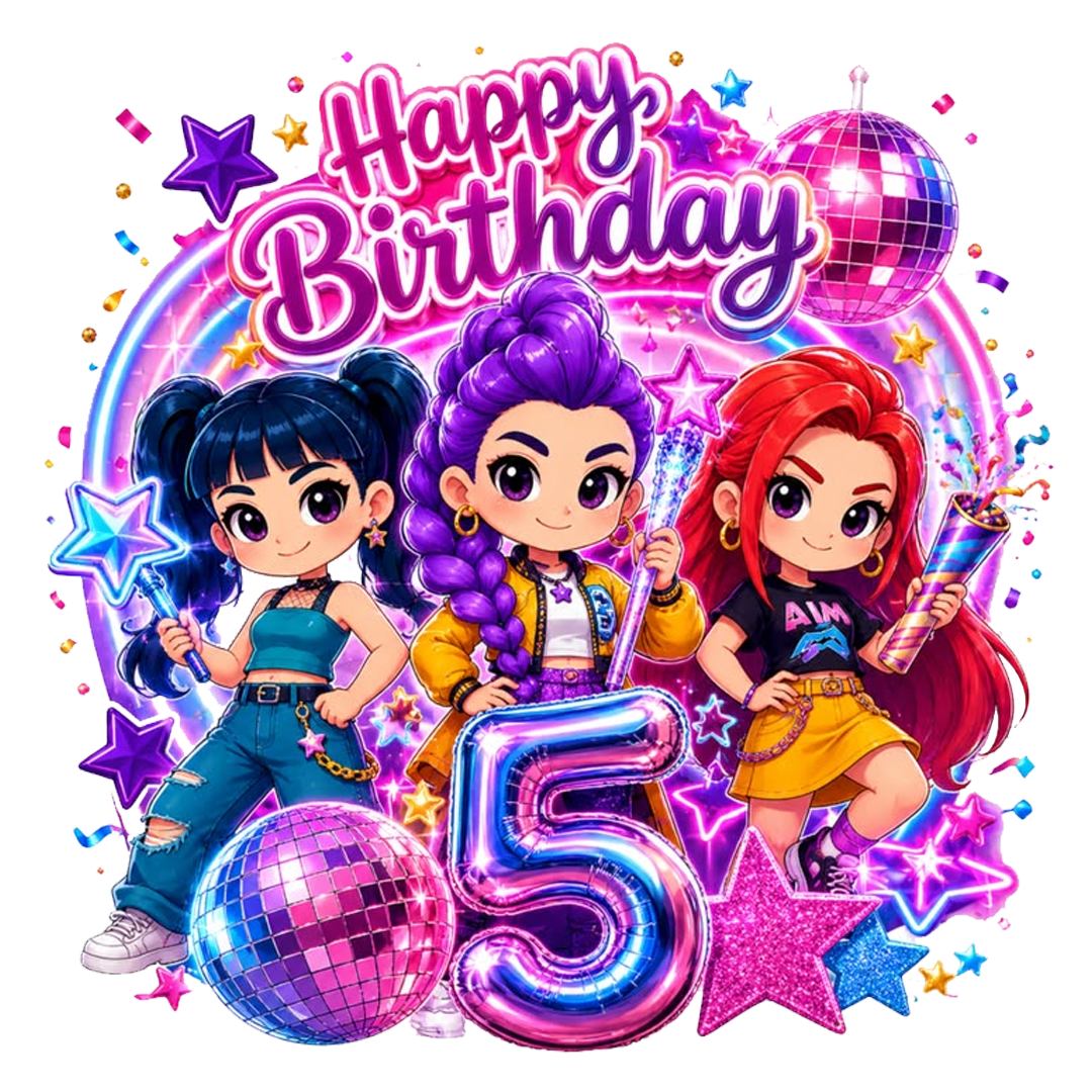Disco Girls Birthday Celebration DTF Transfer