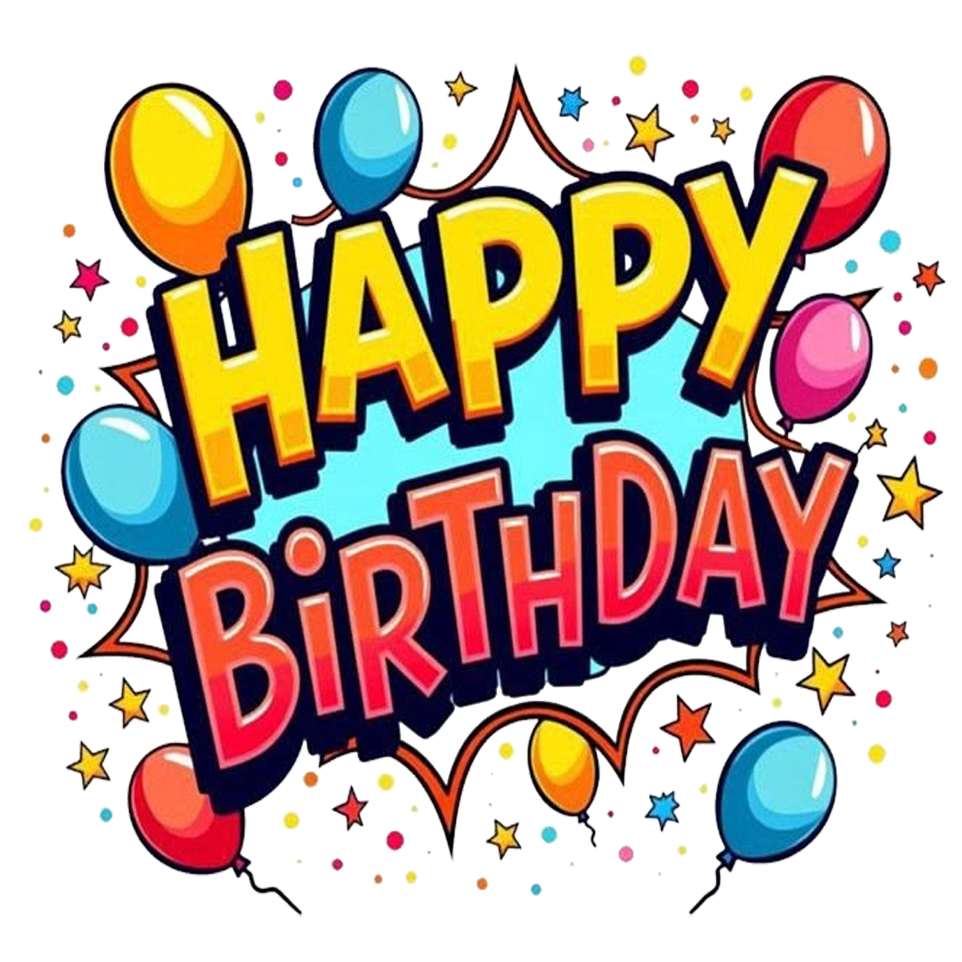 Colorful Balloon Birthday Celebration DTF Transfer