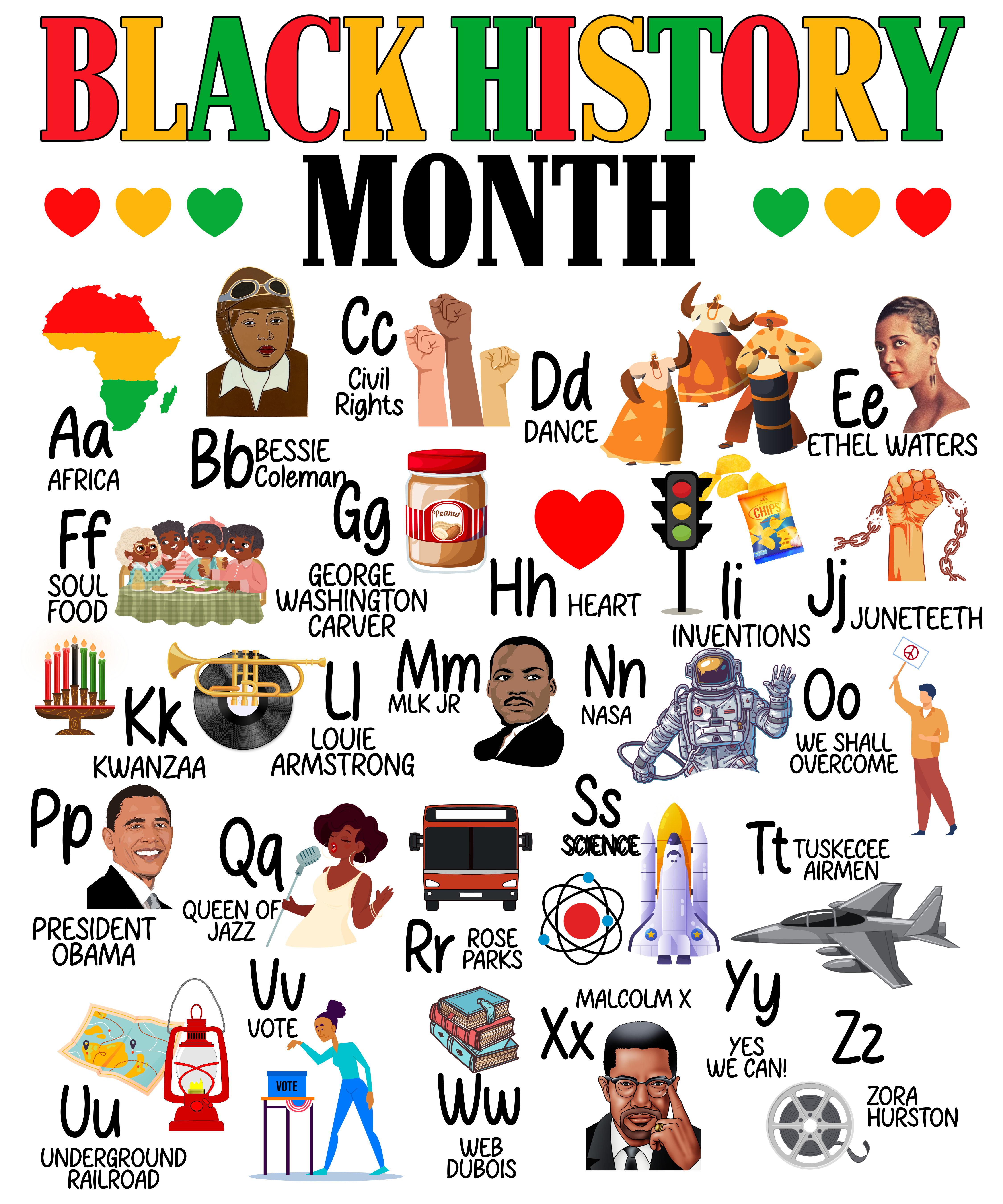 Black History Honoring The Past Inspiring The Future DTF Transfer