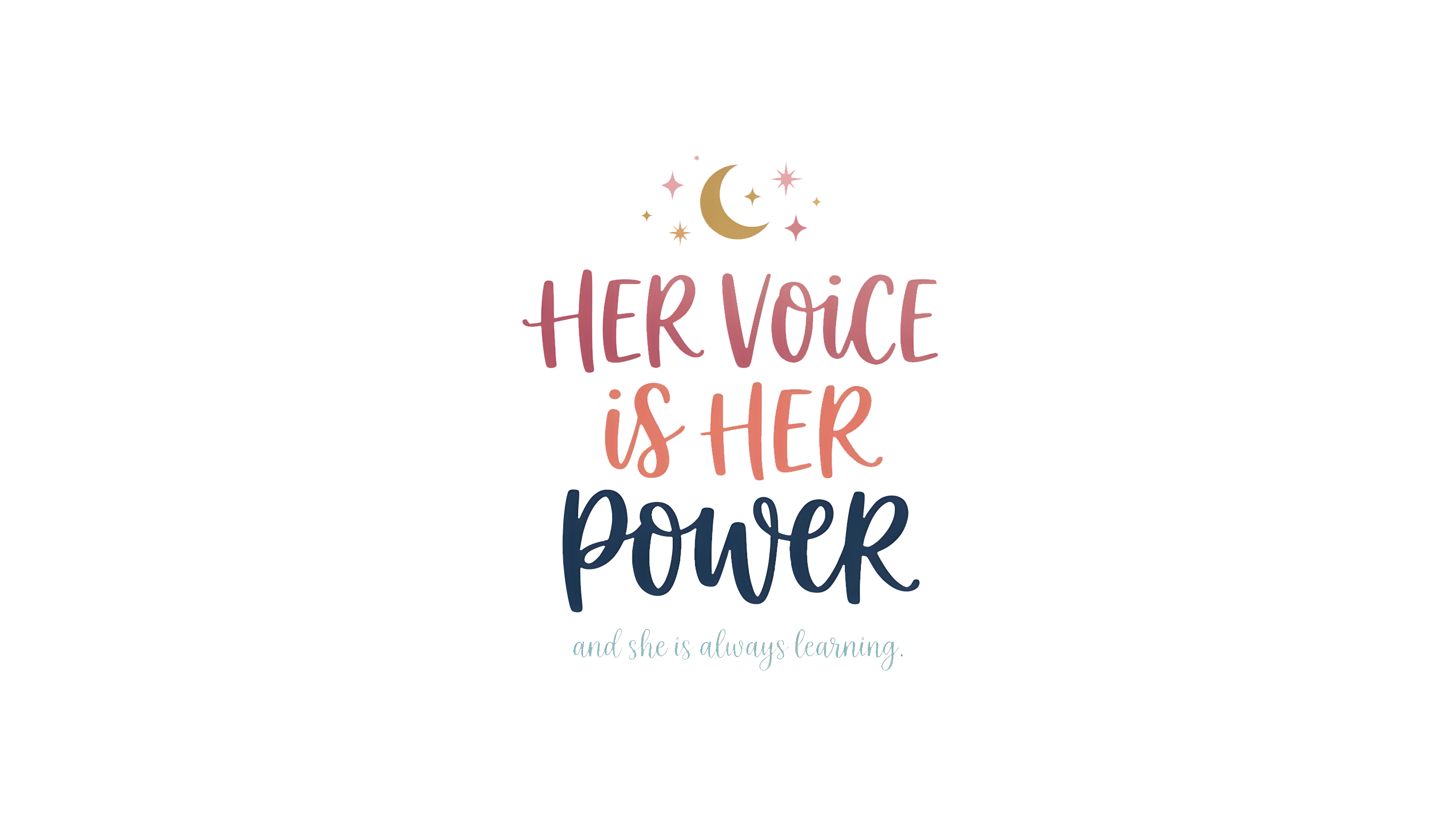 Her Voice Is Her Power DTF Transfer