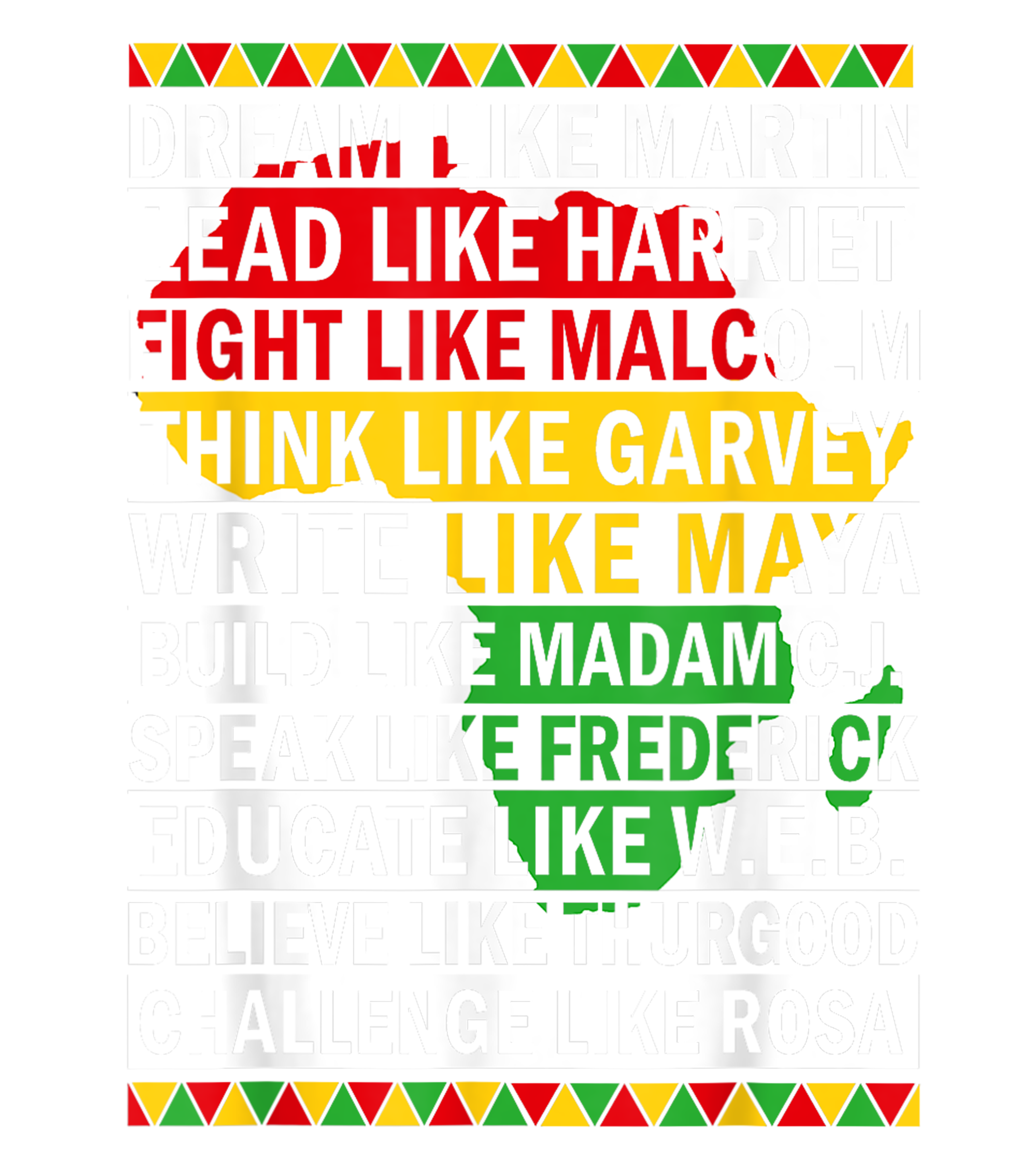 Dream Like King Motivational Black History Quote DTF Transfer