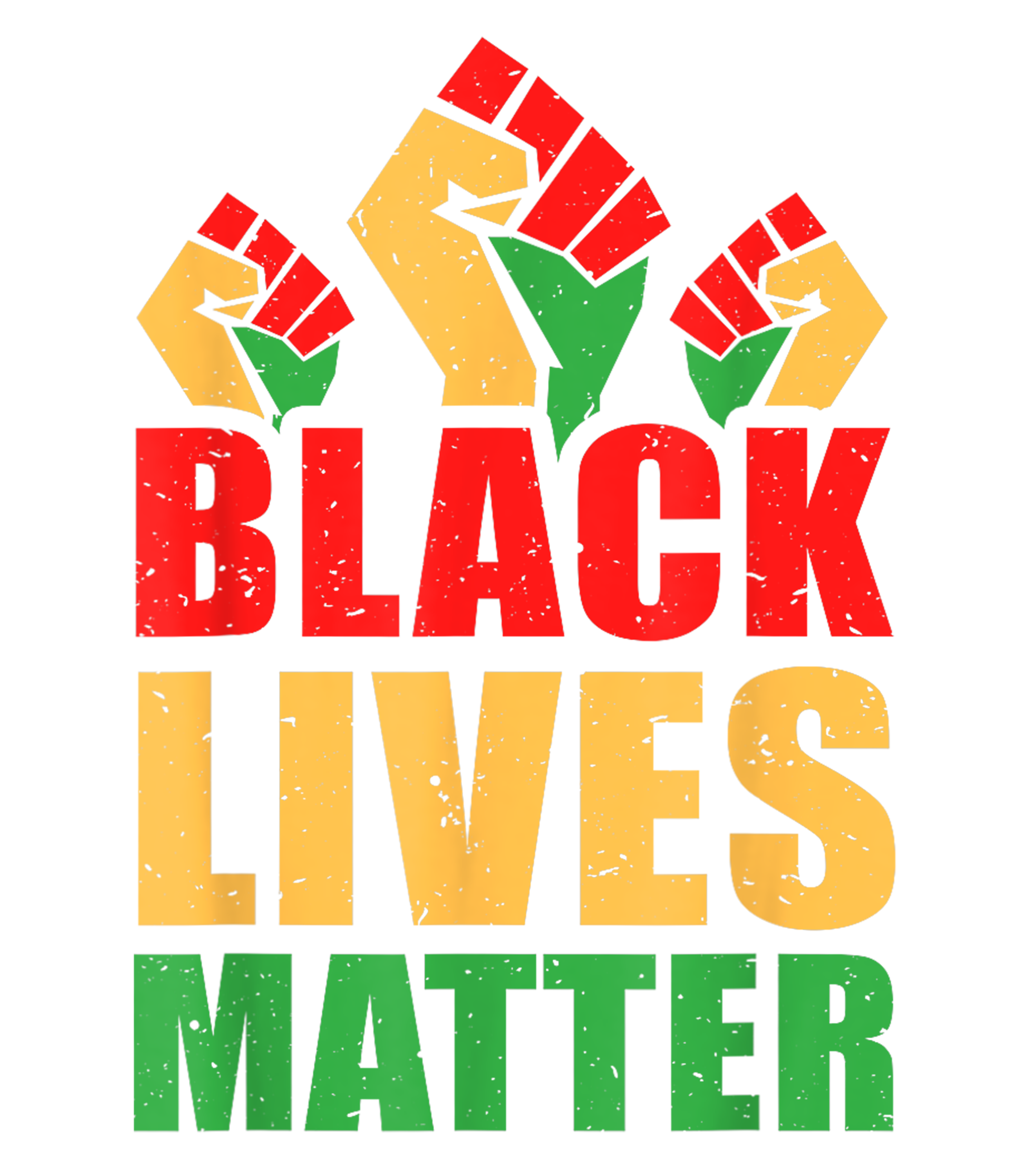 Black Lives Matter Pan African Power Fist DTF Transfer