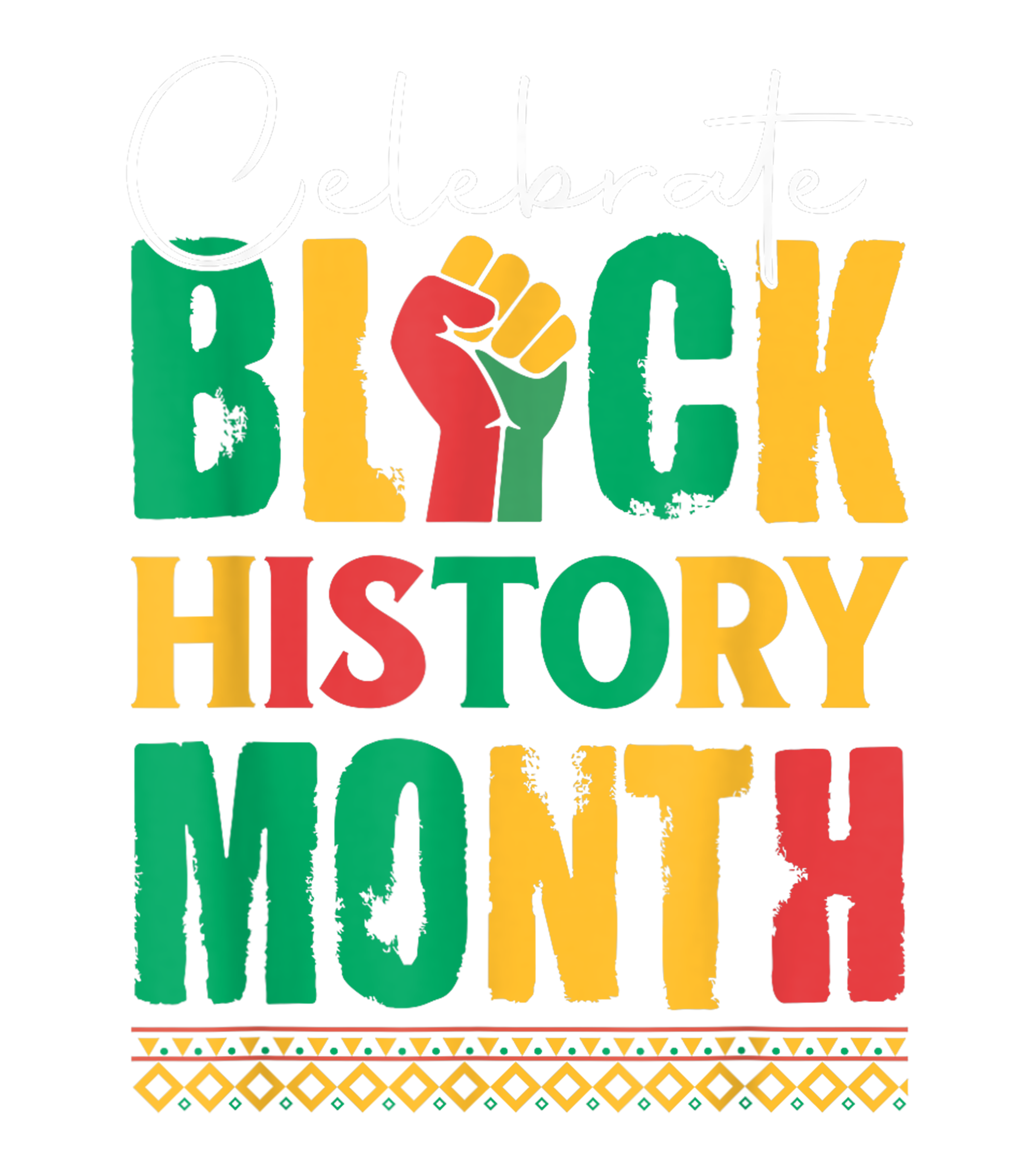 Celebrate Black History Month Pan African Pride DTF Transfer