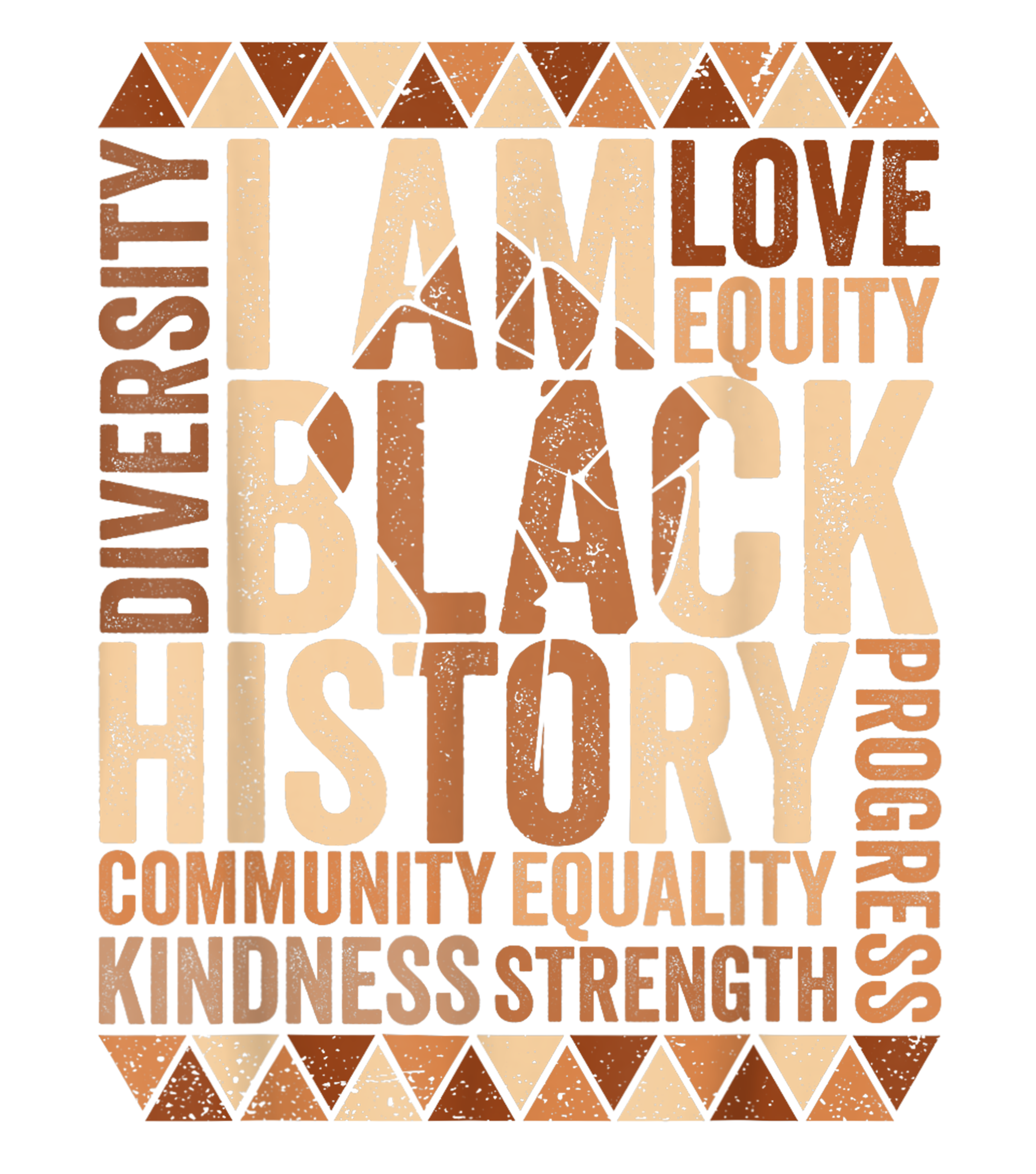 I Am Black History Equality Community Strength DTF Transfer