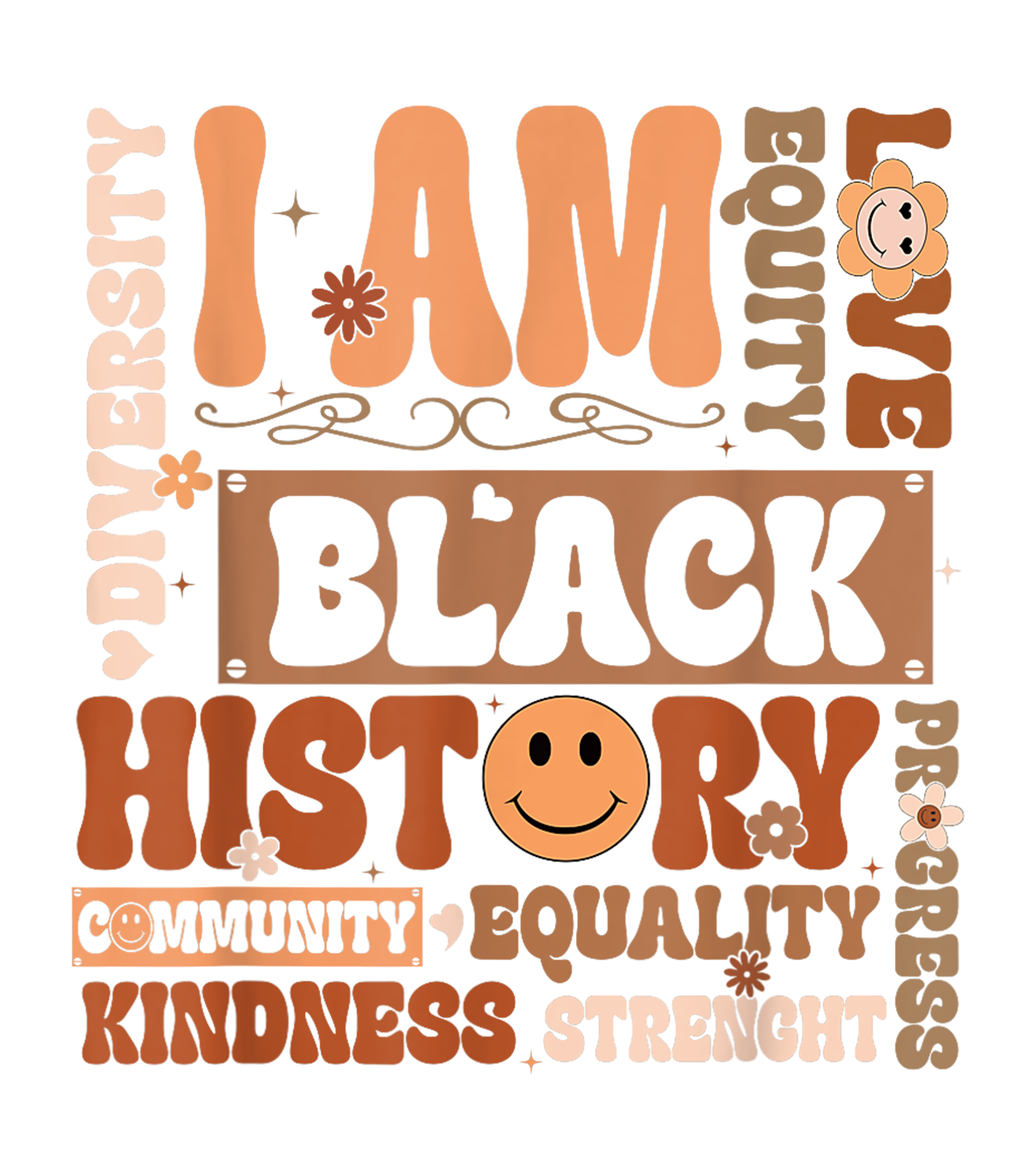I Love Being A Black Woman African Pride DTF Transfer