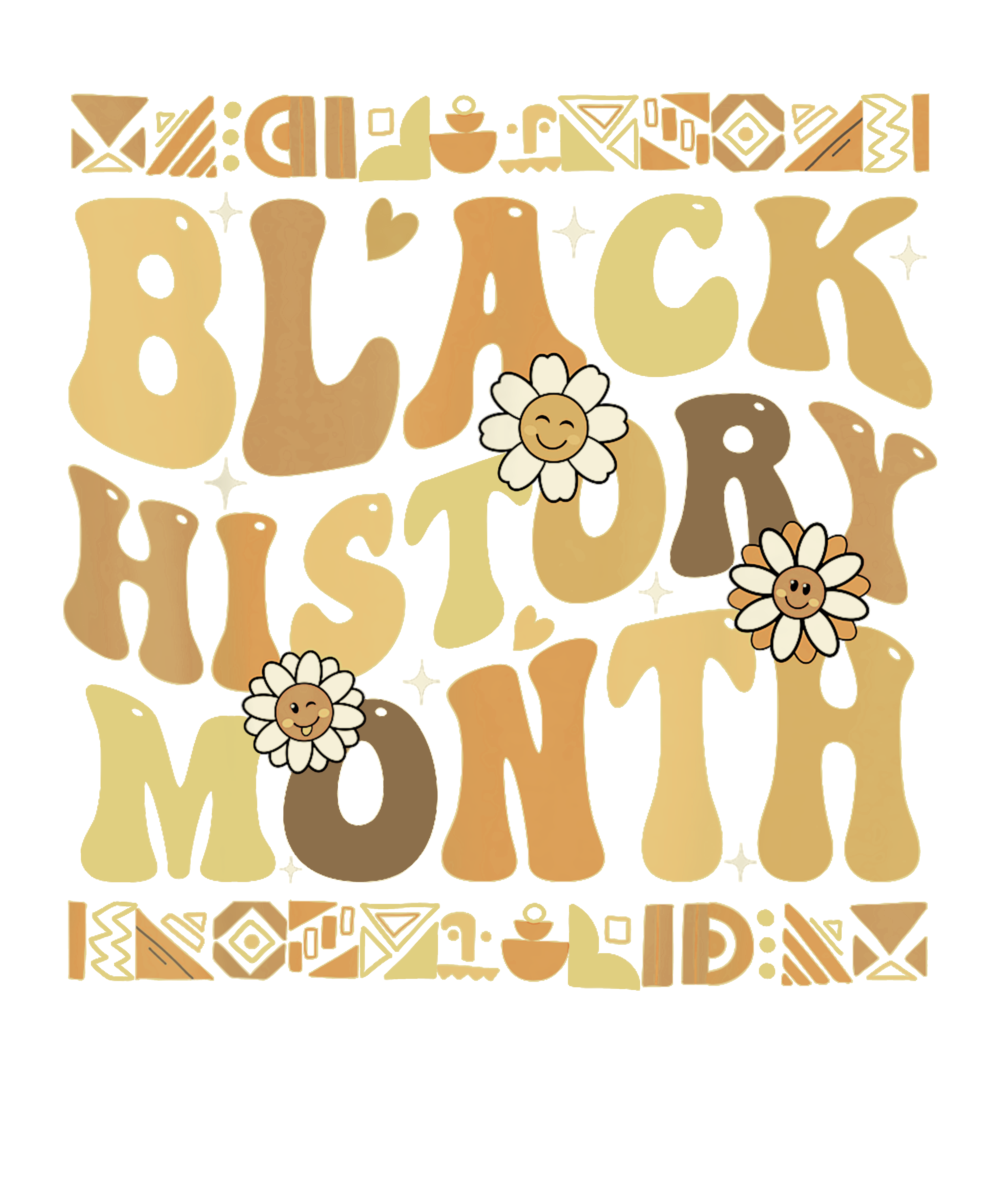 Black History Month Retro Daisy DTF Transfer