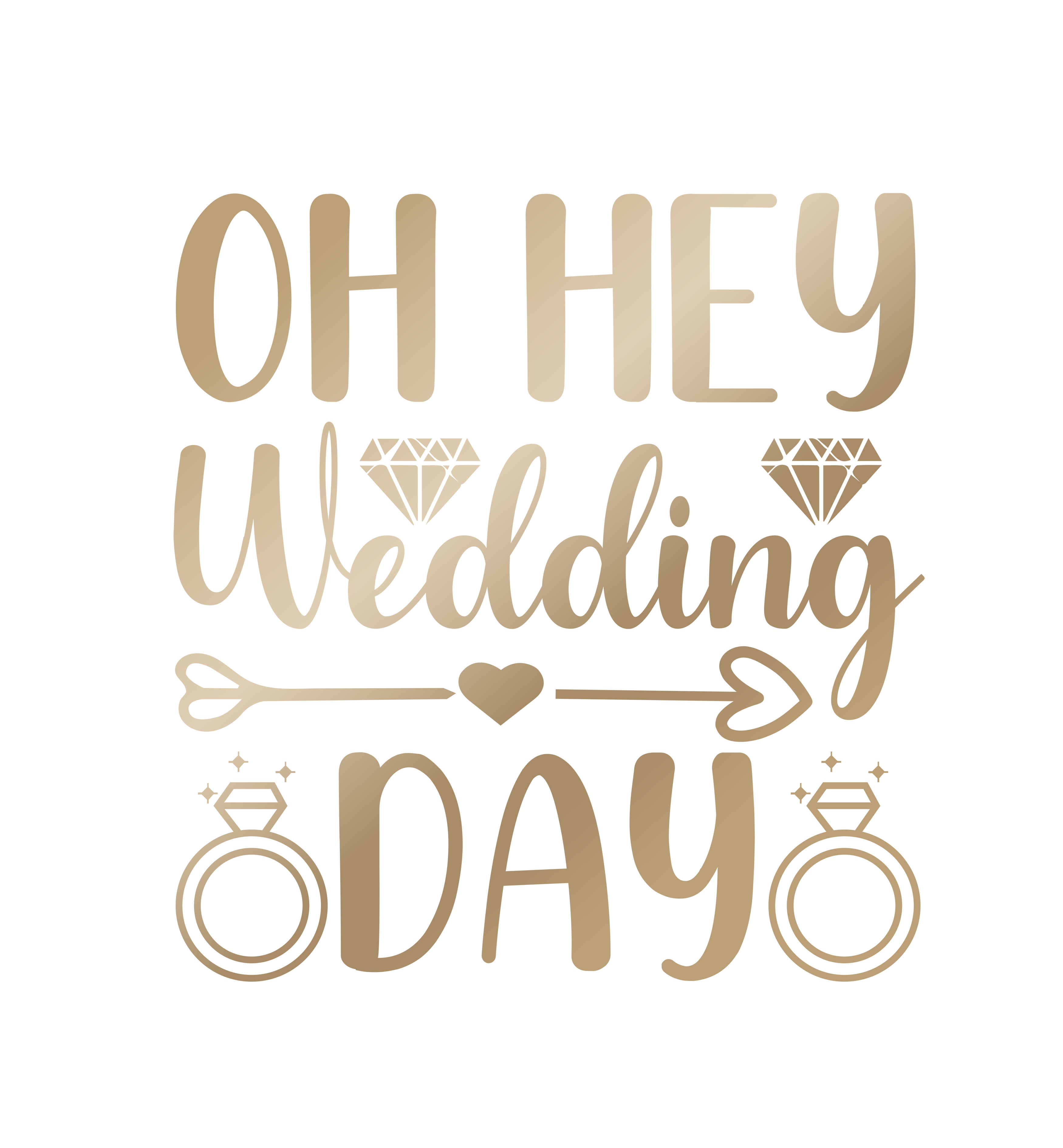 Wedding Day Celebration DTF Transfer