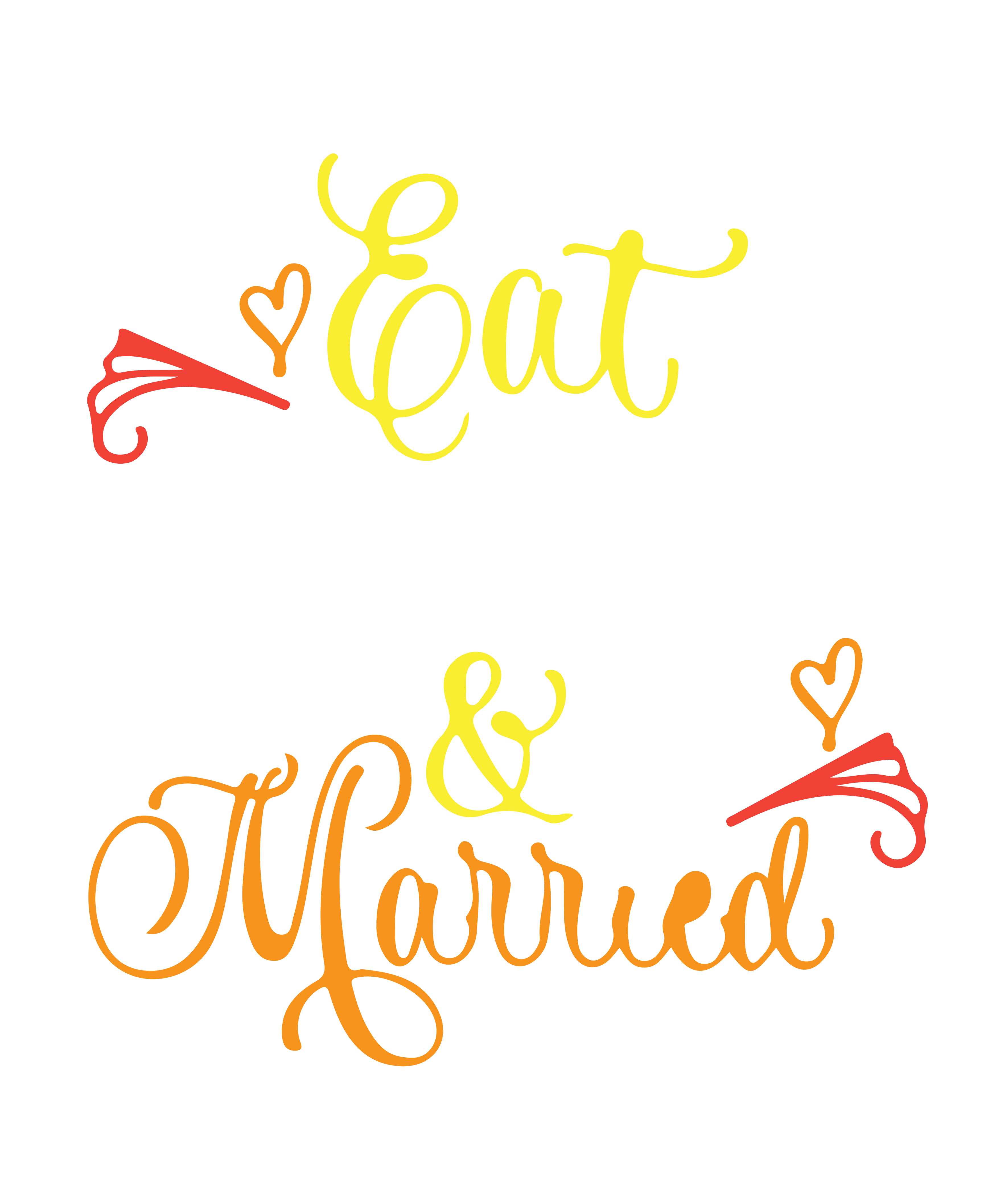 Eat Drink And Be Married DTF Transfer