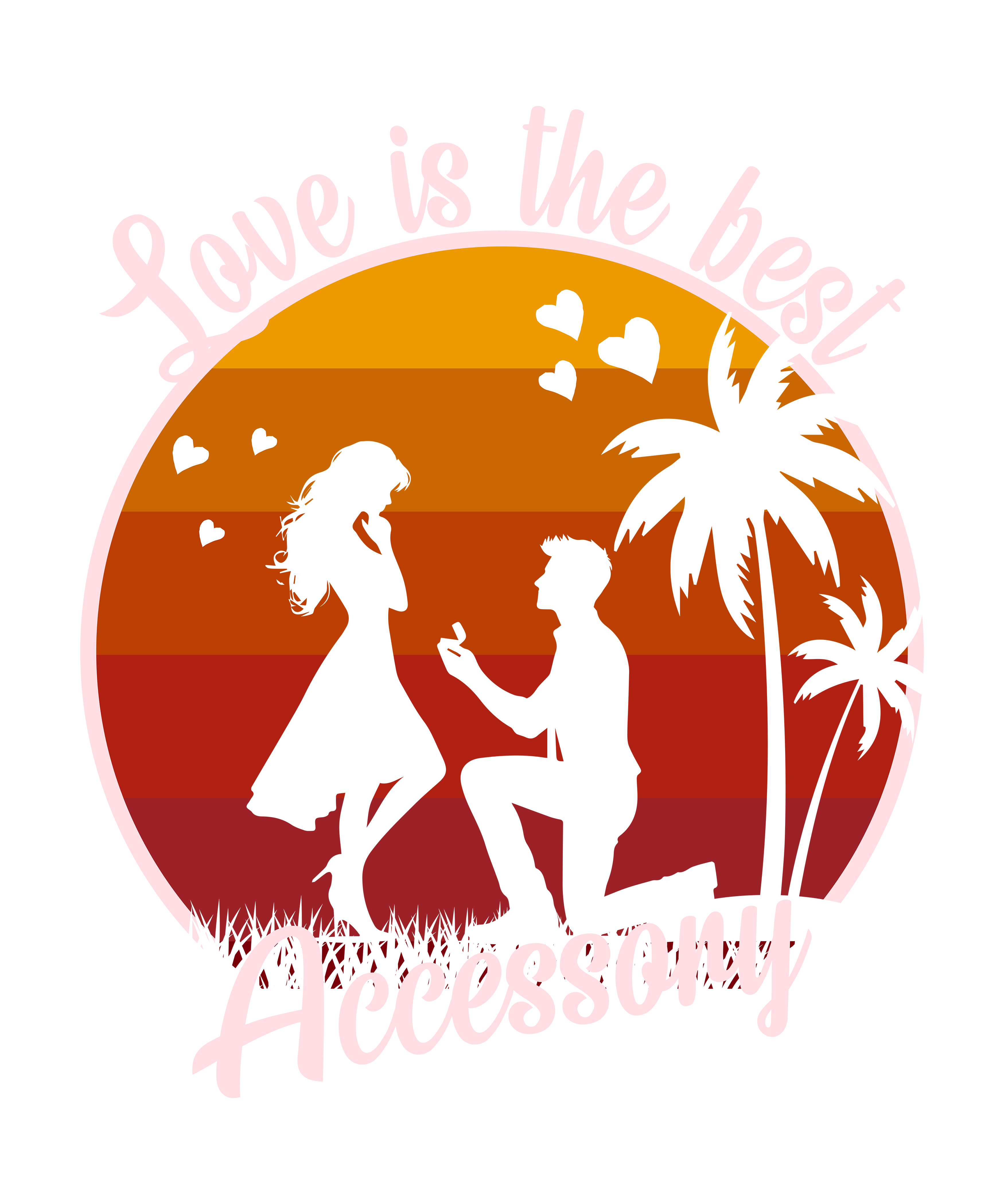 Sunset Marriage Proposal DTF Transfer