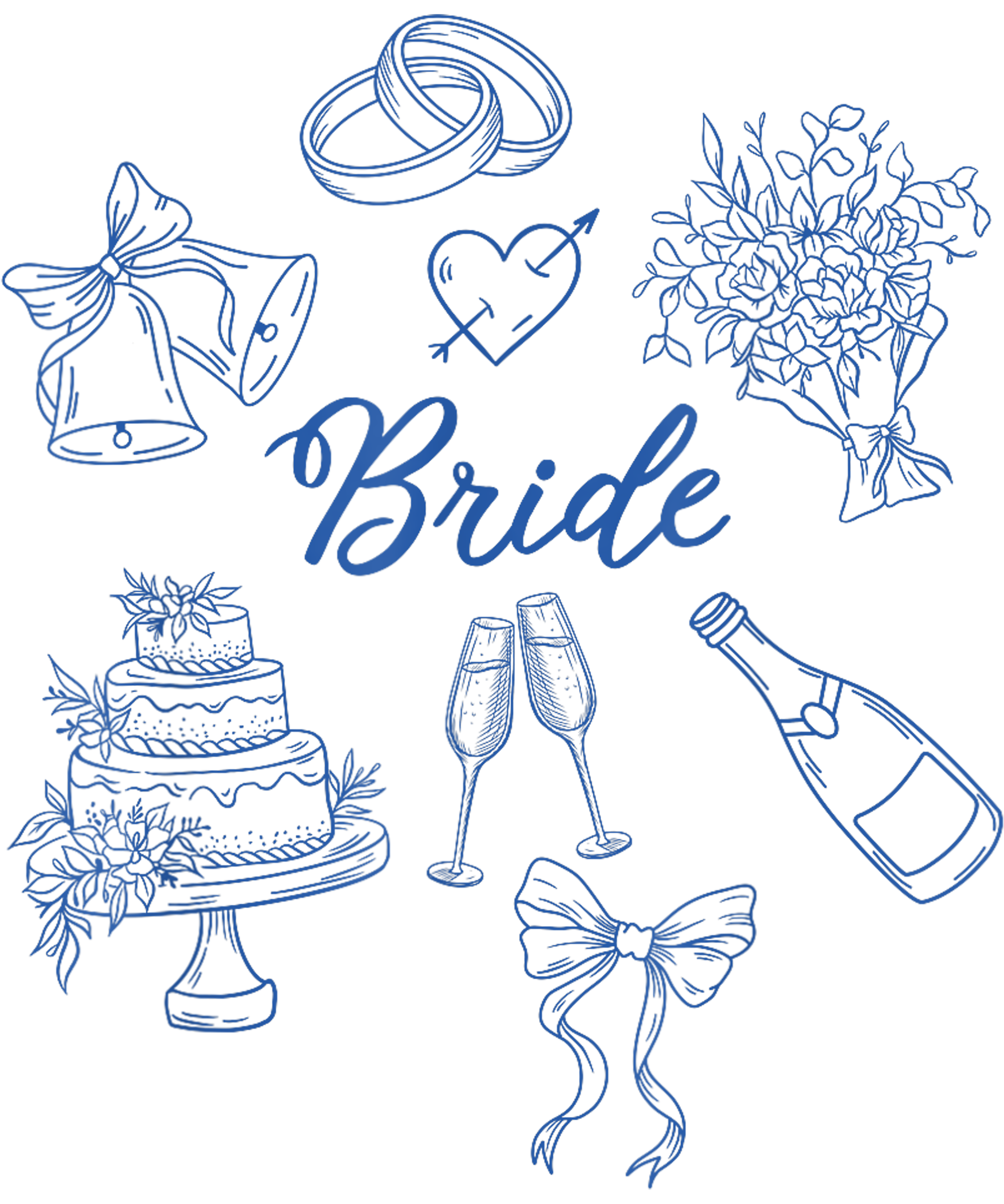 Bride Wedding Celebration DTF Transfer
