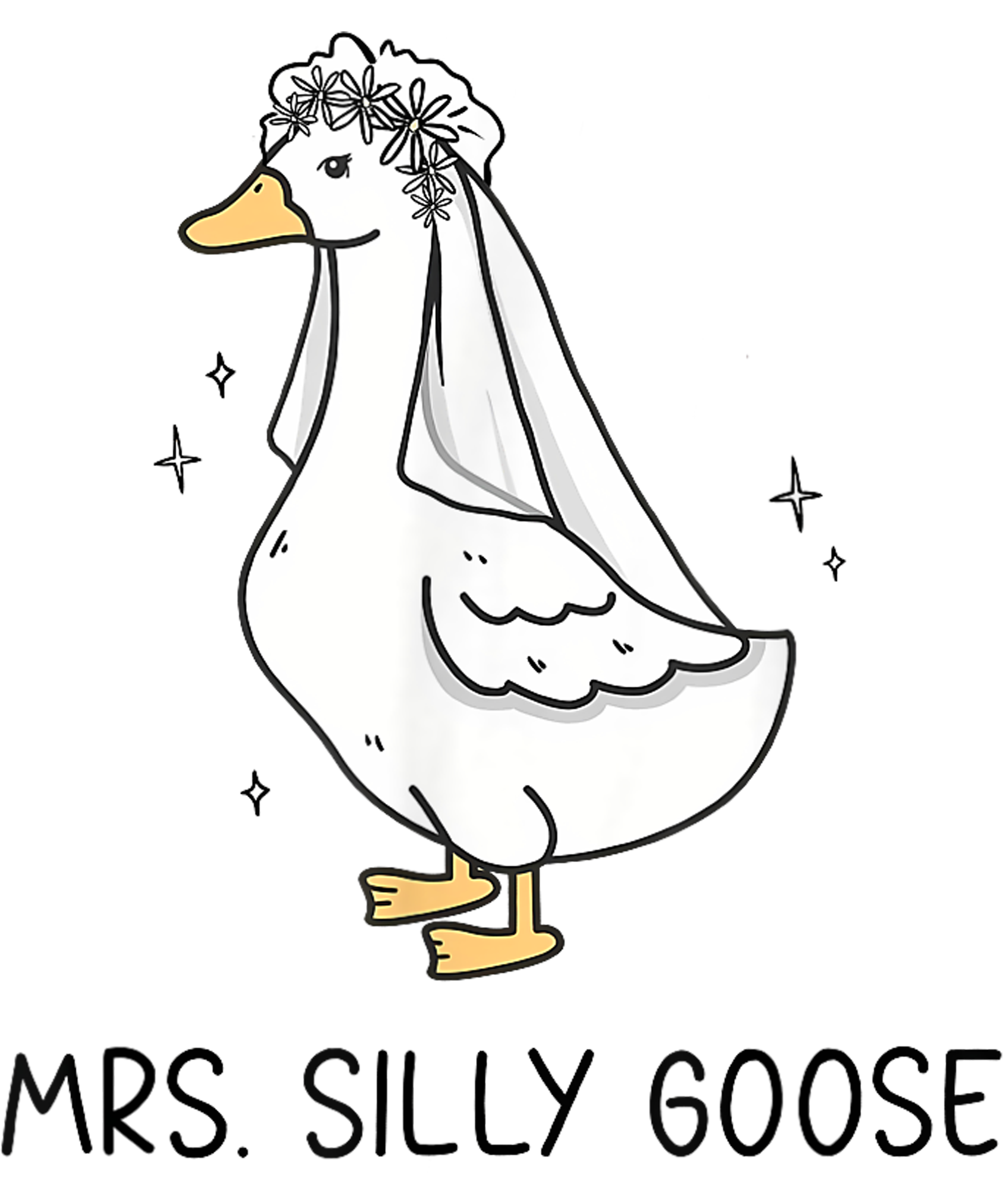 Silly Goose Bride DTF Transfer
