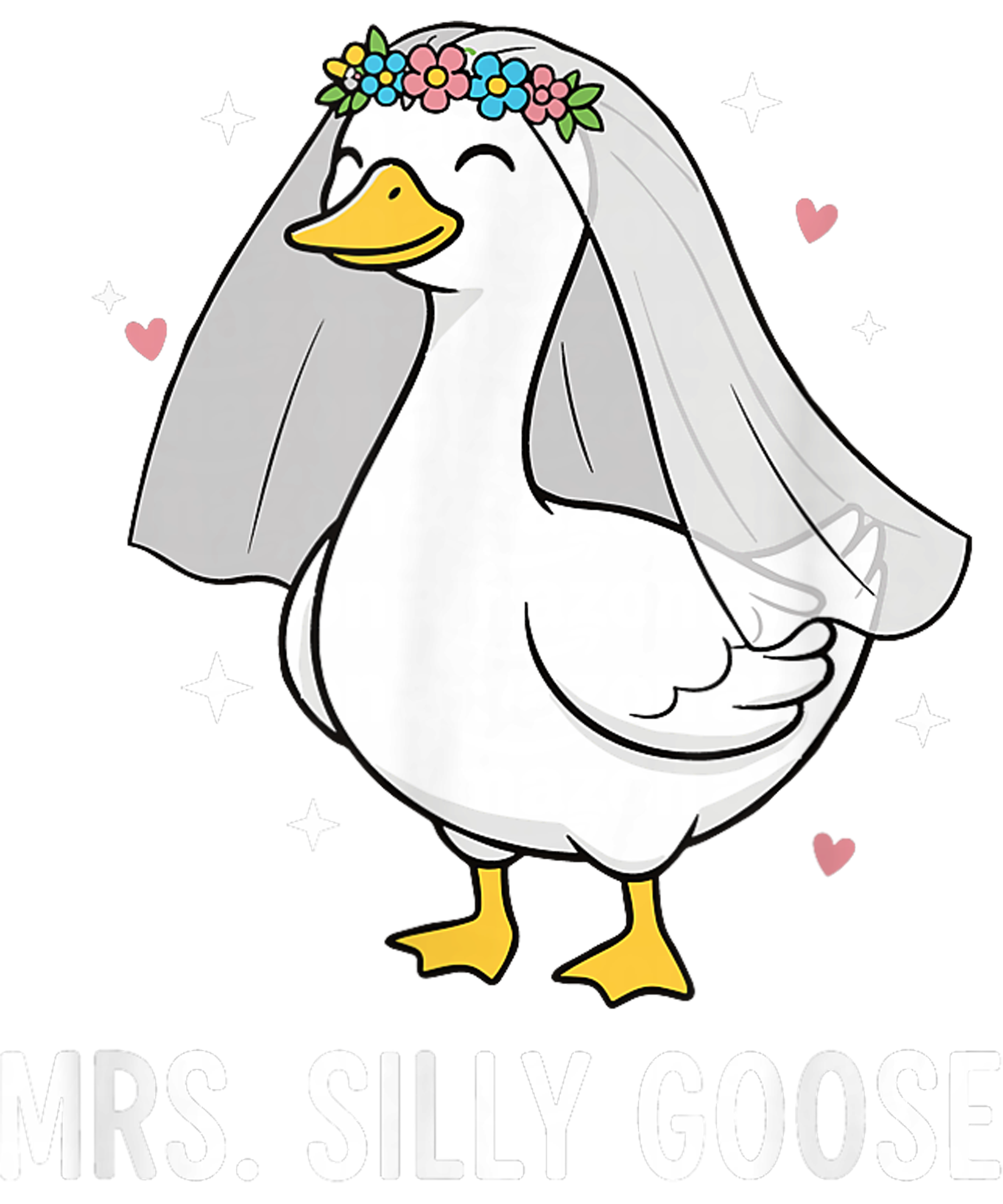 Silly Goose Bride DTF Transfer