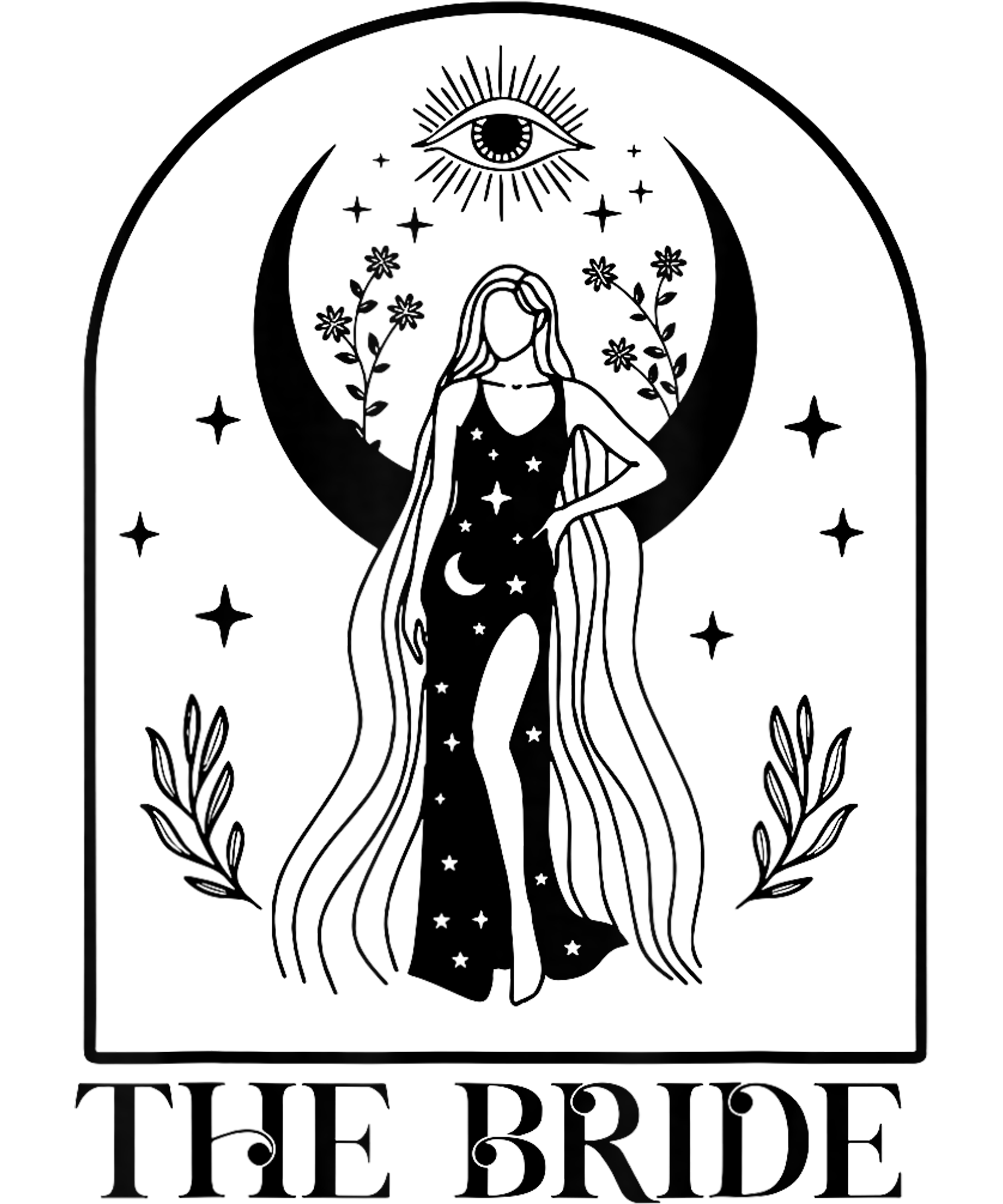 Celestial Moon Bride DTF Transfer