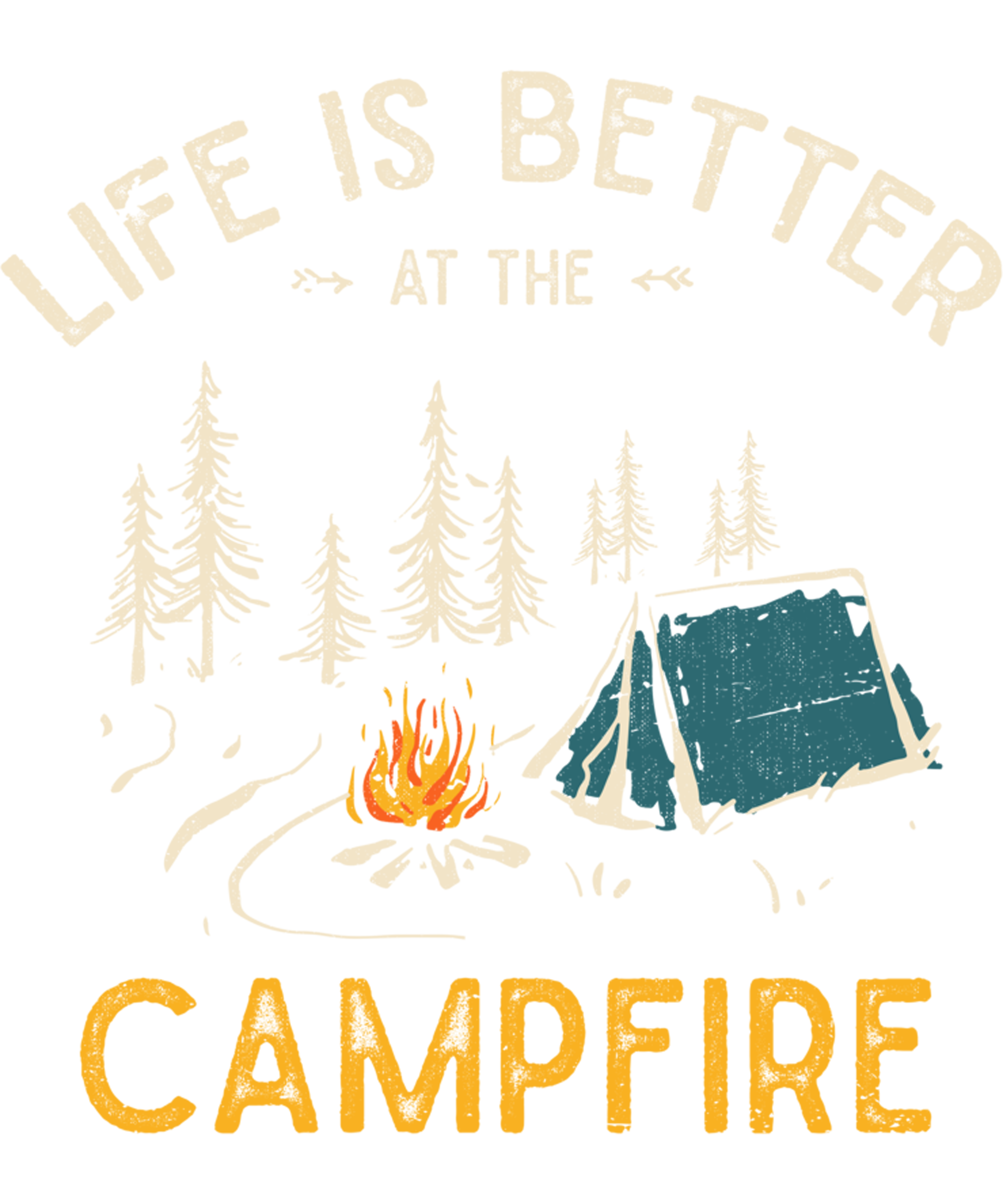 Life Is Better Campside DTF Transfer