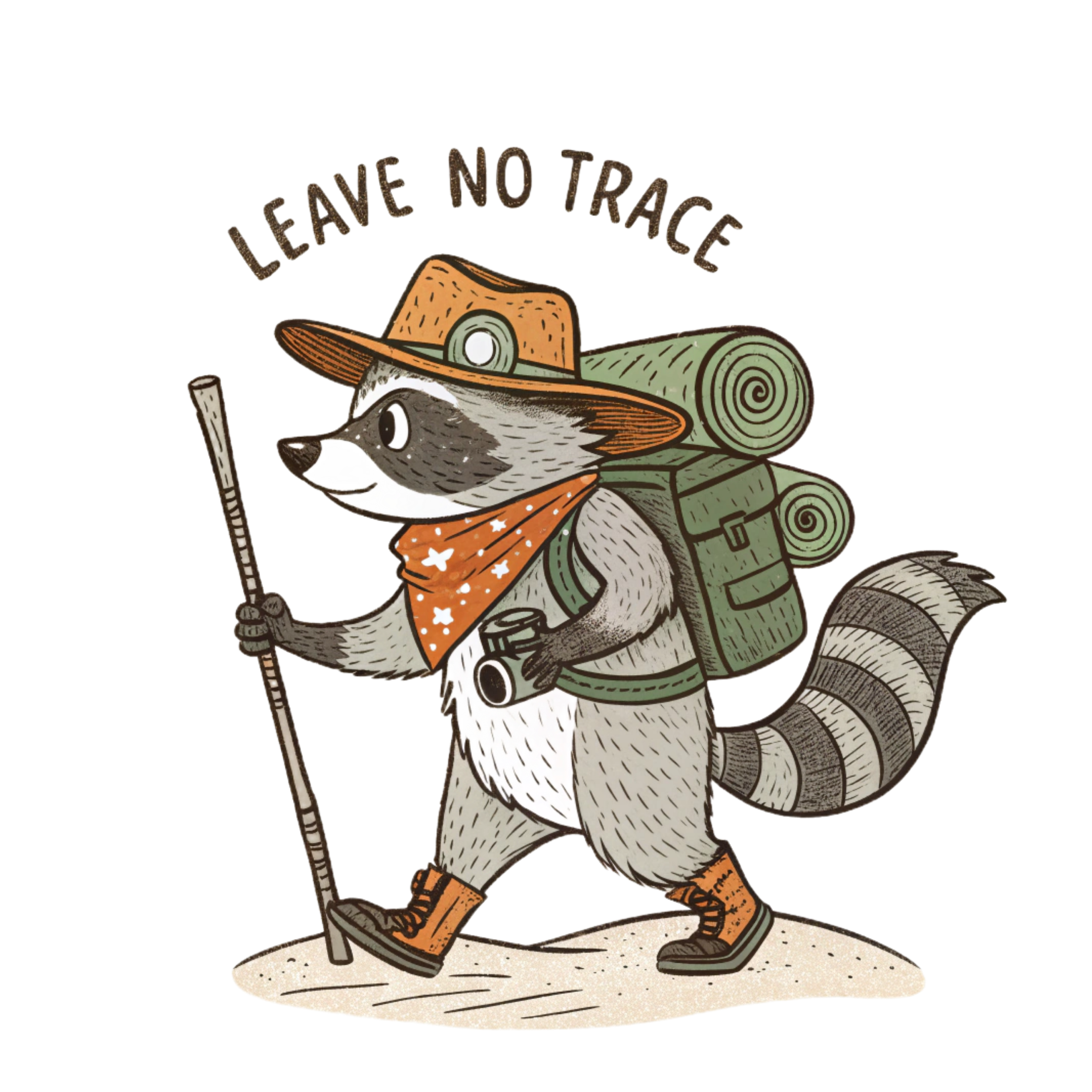 Leave No Trace Hiking Adventure DTF Transfer