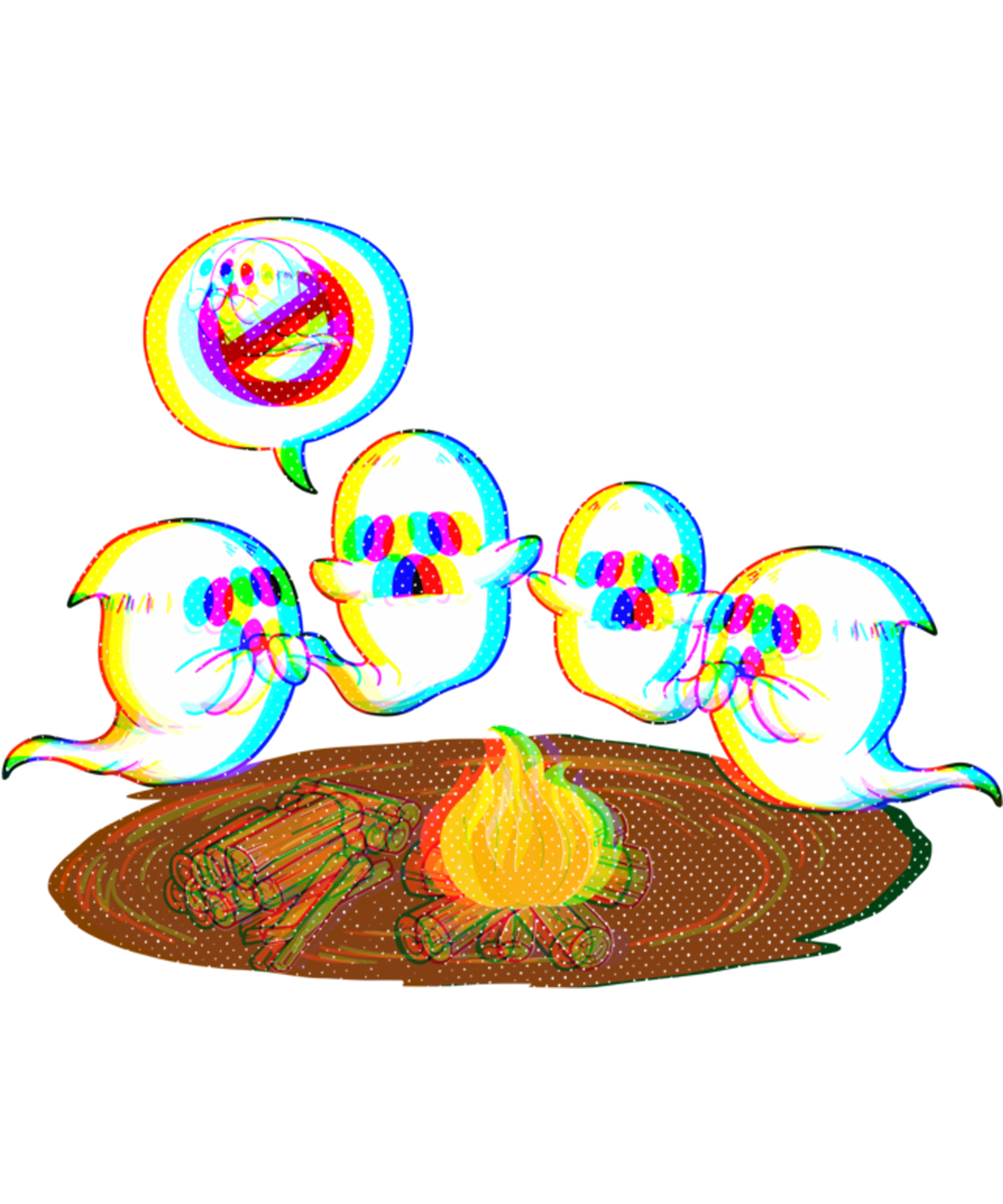 Campfire Ghost Stories DTF Transfer