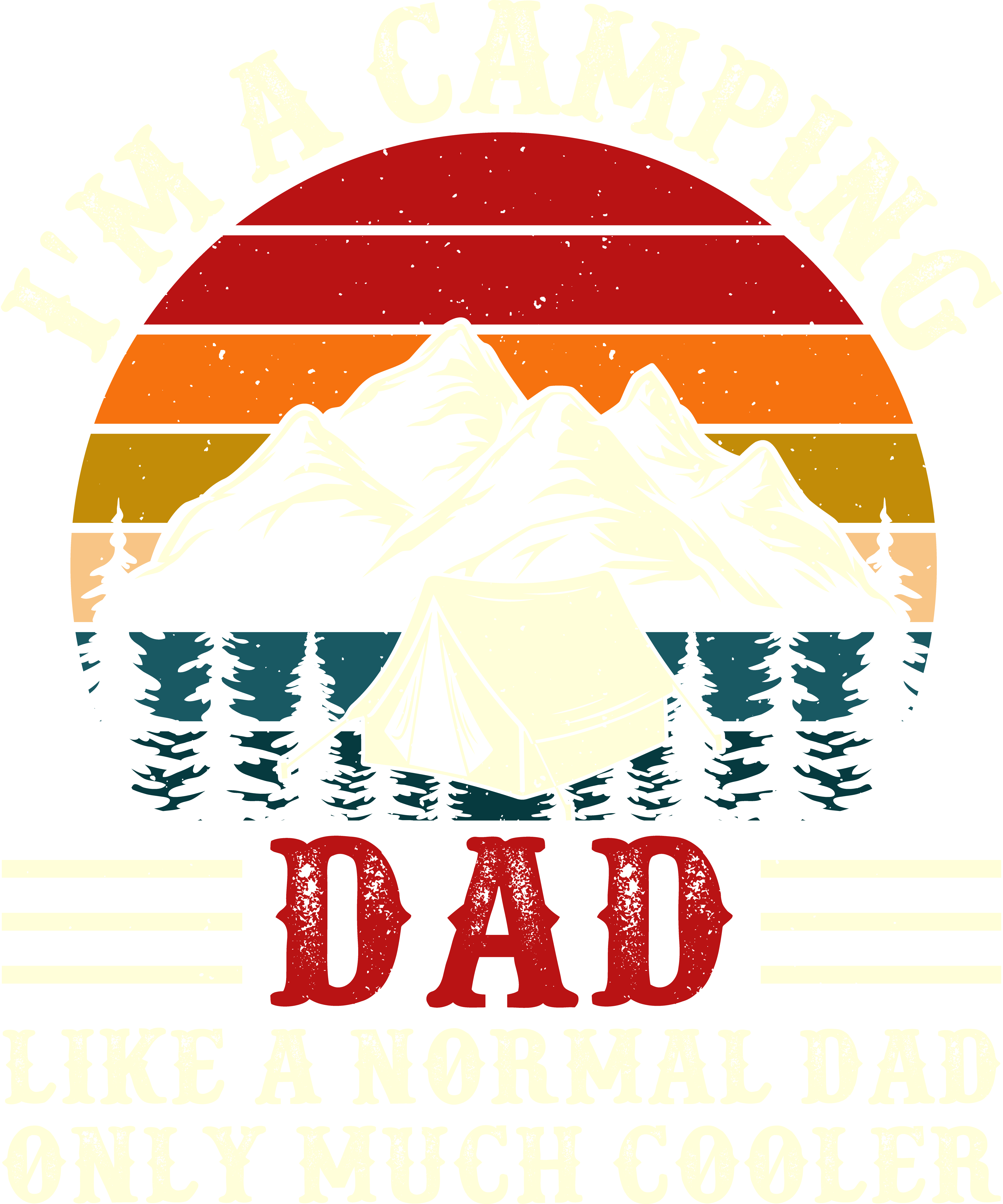 Camping Dad Adventure DTF Transfer