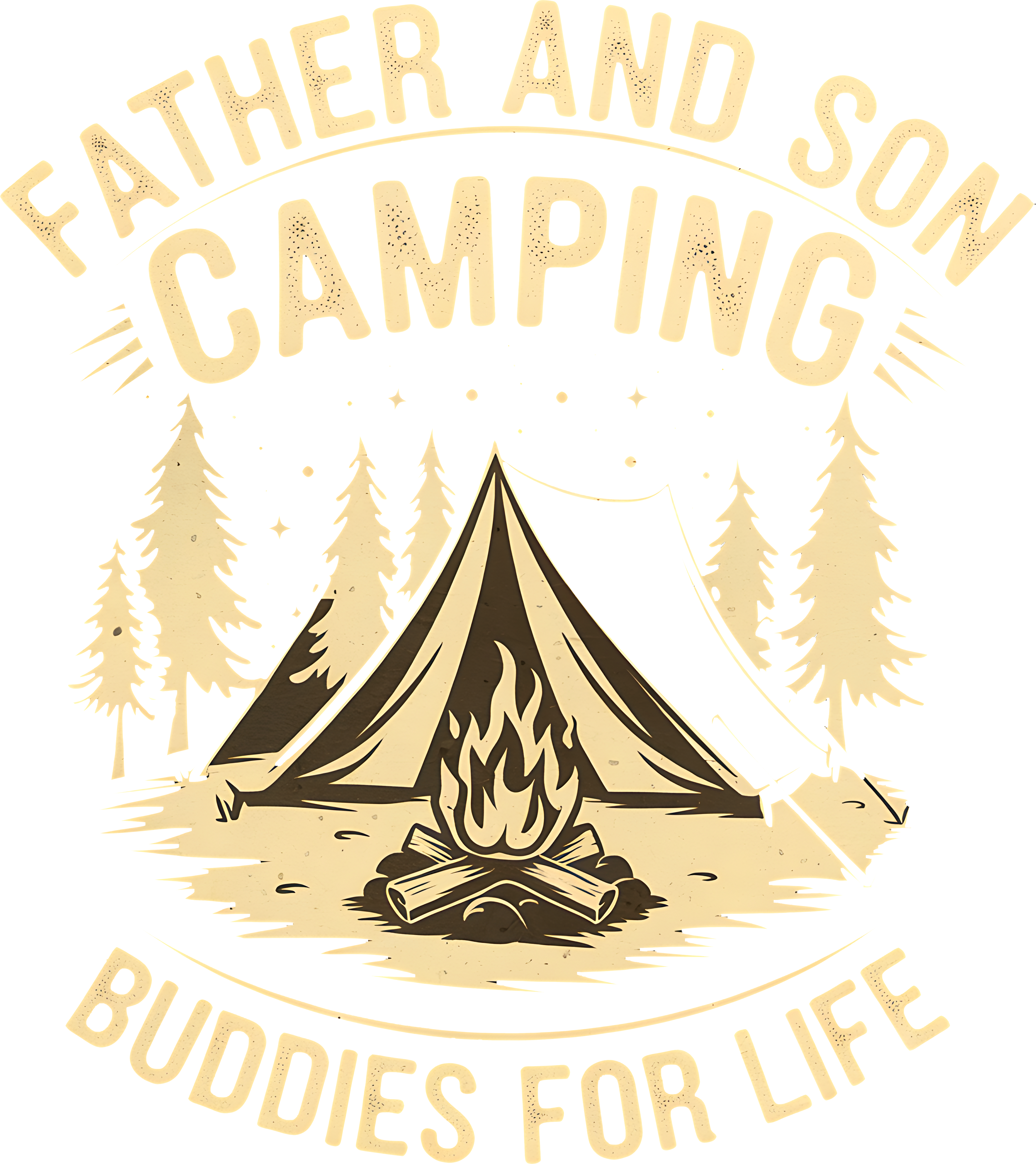 Father And Son Camping DTF Transfer