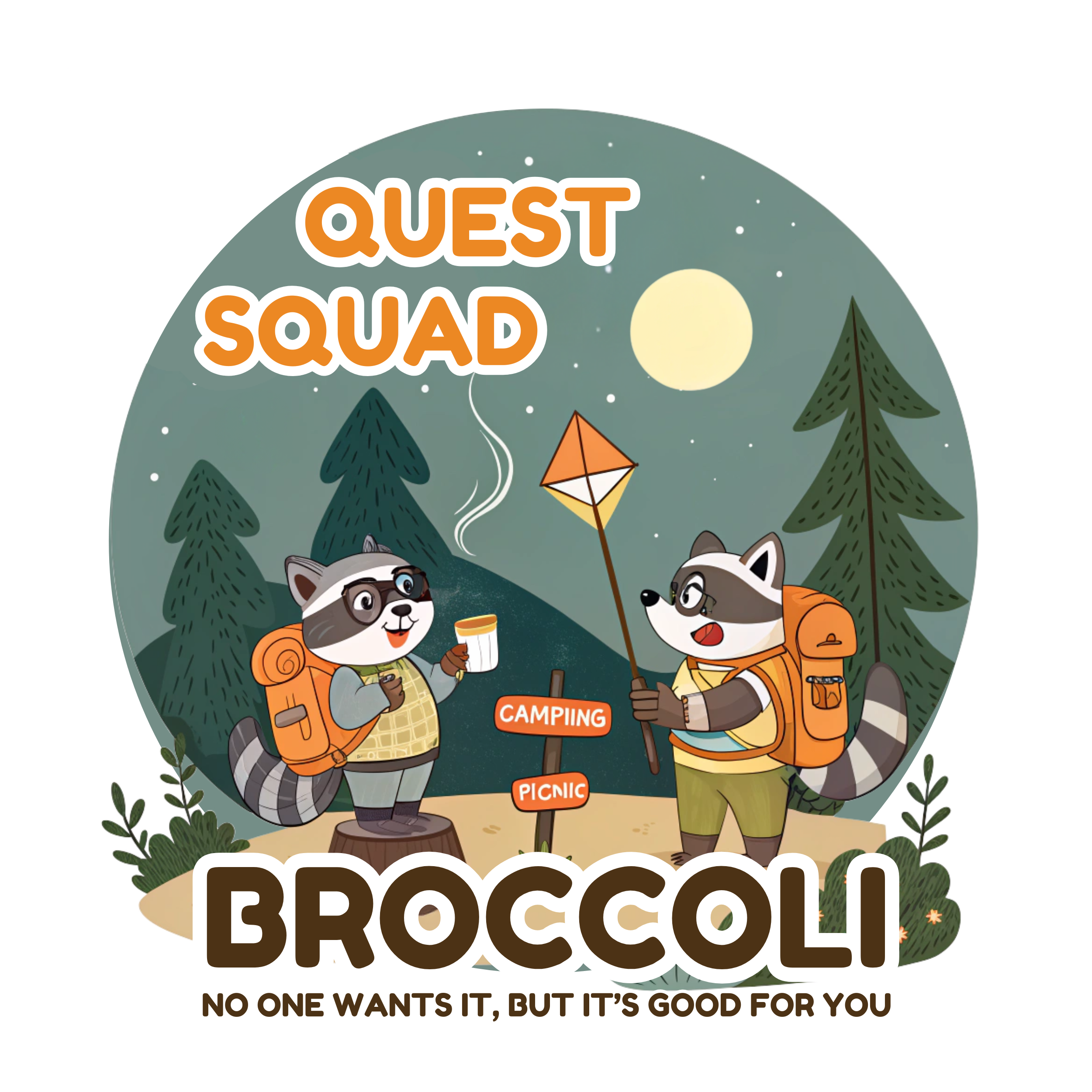Quest Squad Camping DTF Transfer