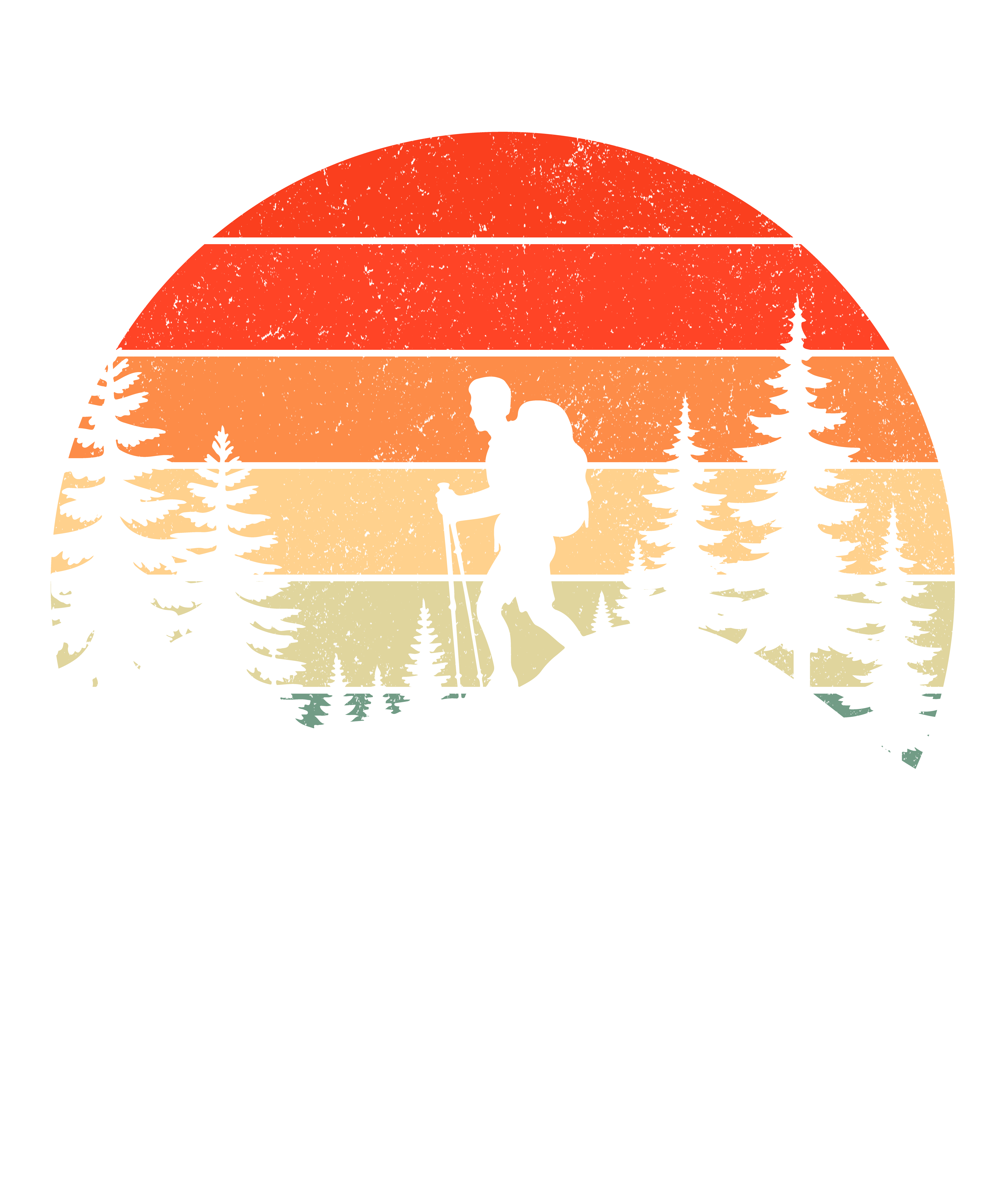 Never Stop Hiking DTF Transfer