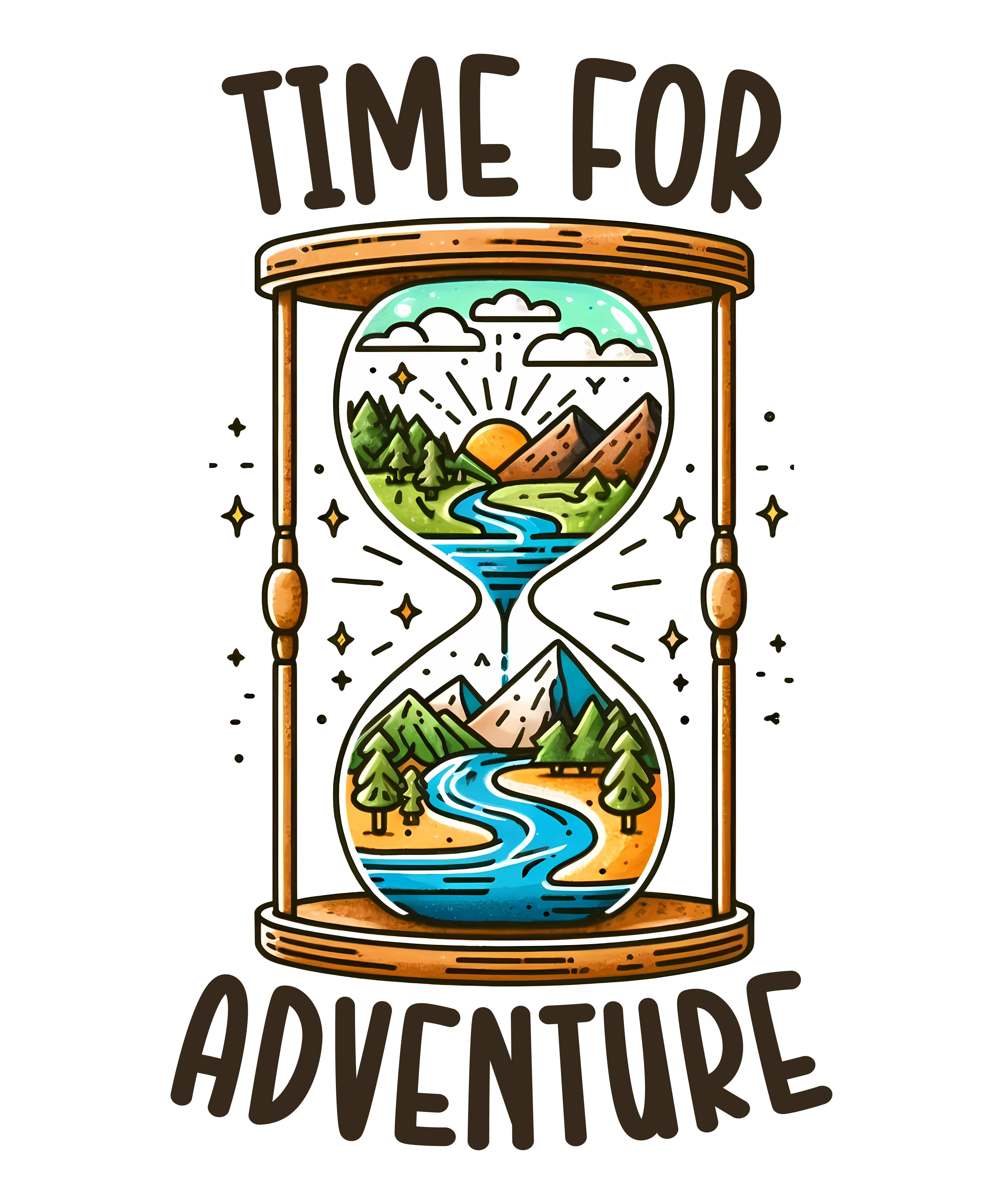 Time For Adventure DTF Transfer