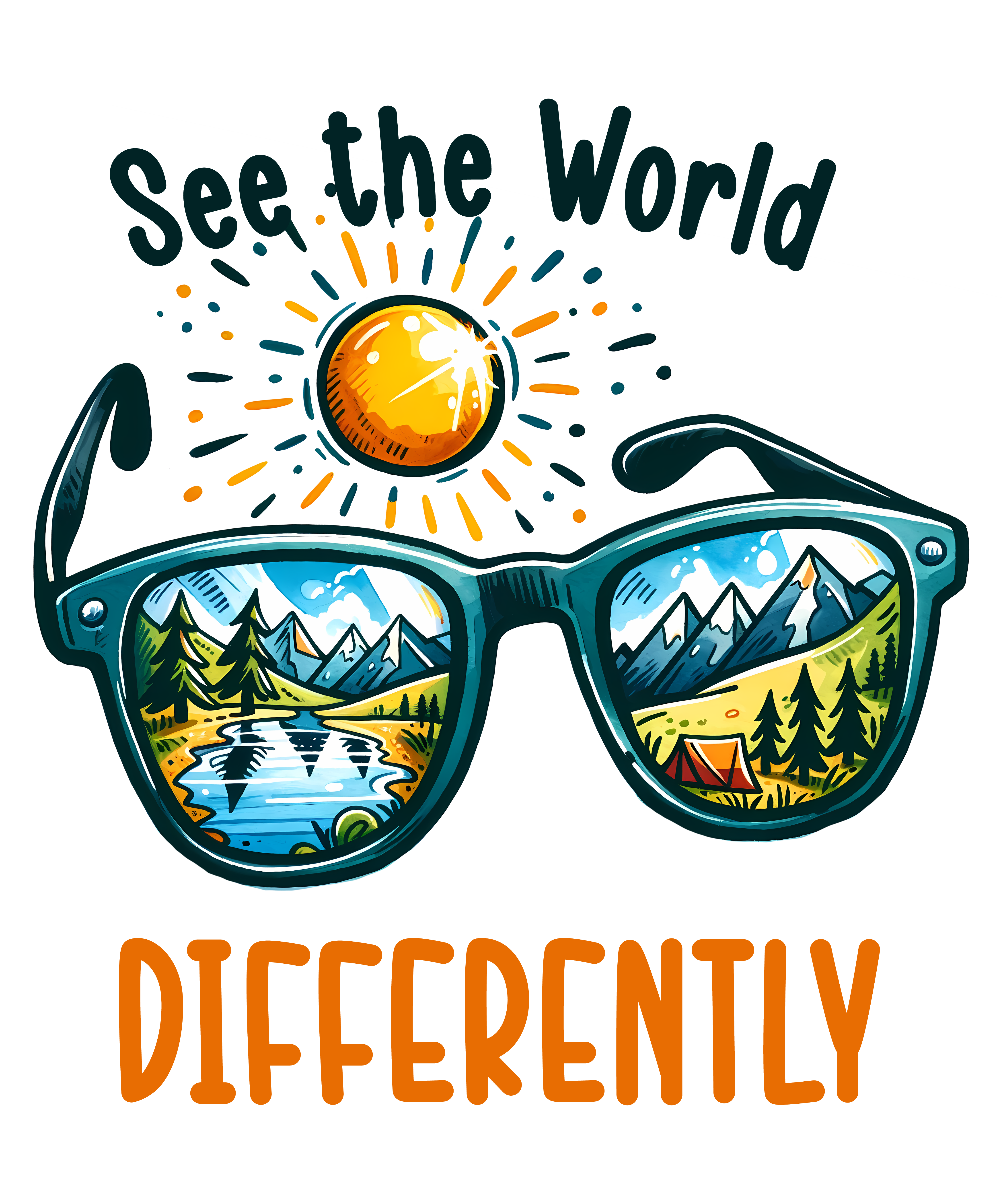 See The World Differently DTF Transfer