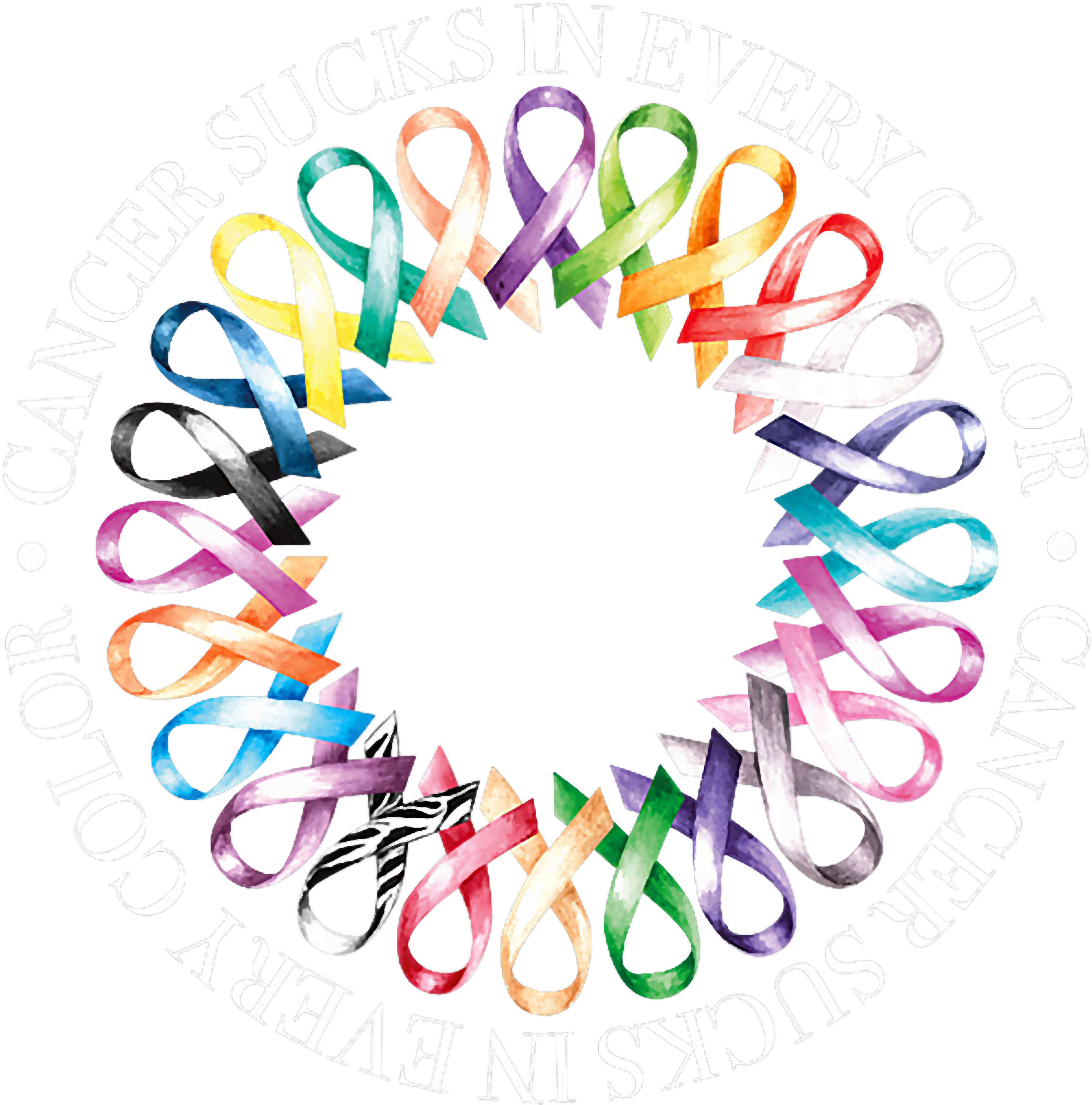 Cancer Support In Every Color DTF Transfer