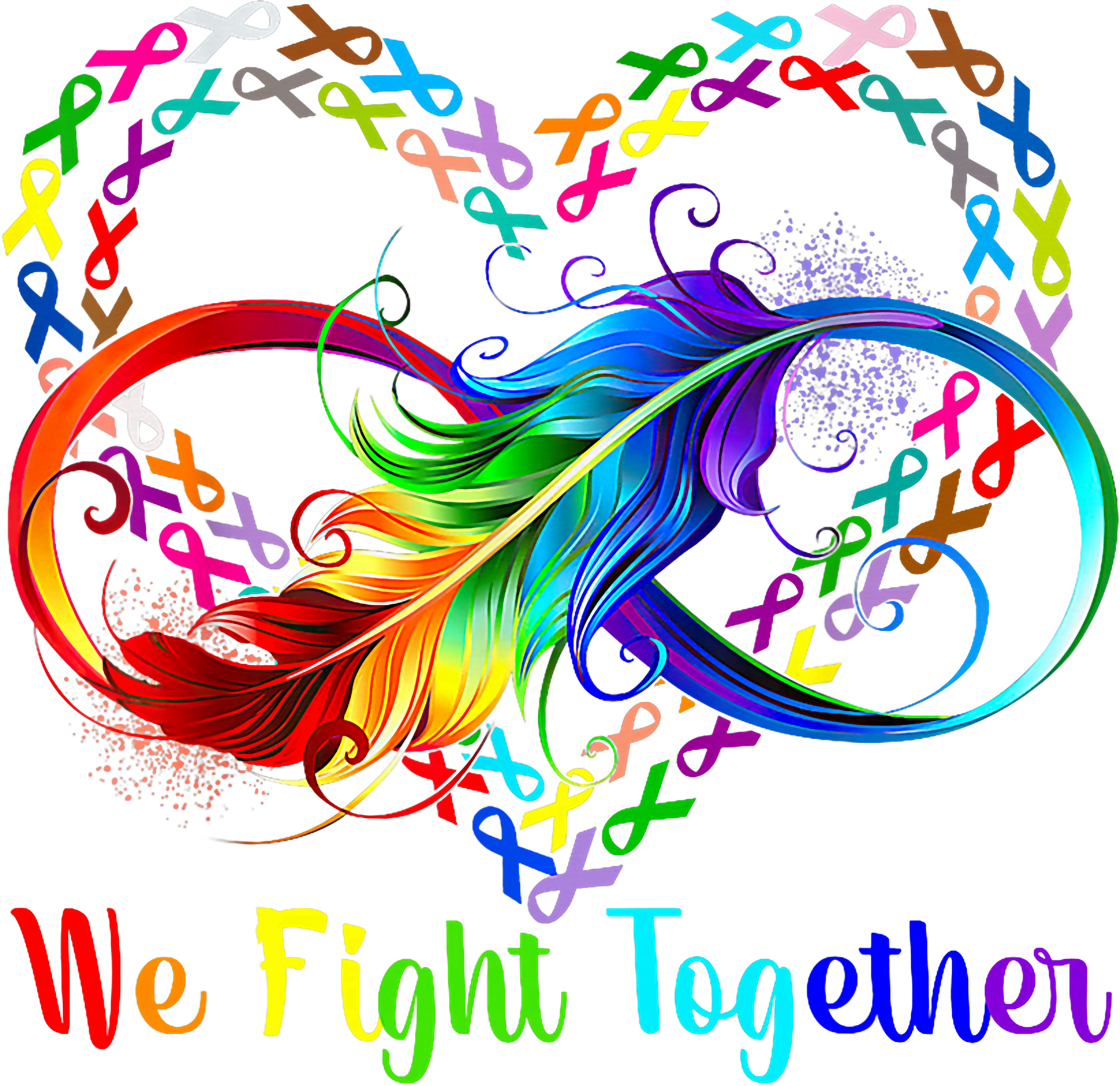 United Cancer Awareness Support DTF Transfer