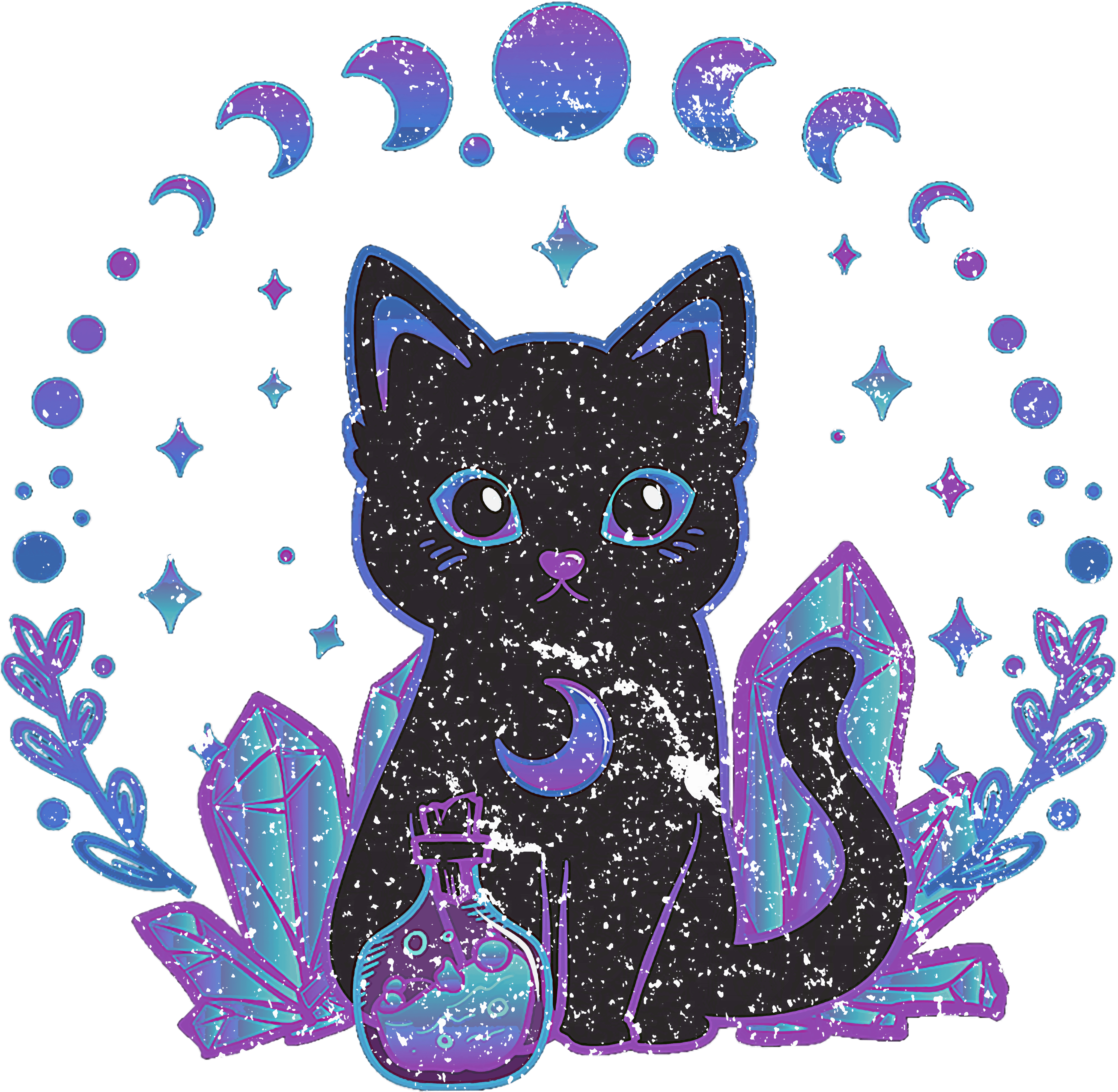 Moonlit Crystal Familiar DTF Transfer