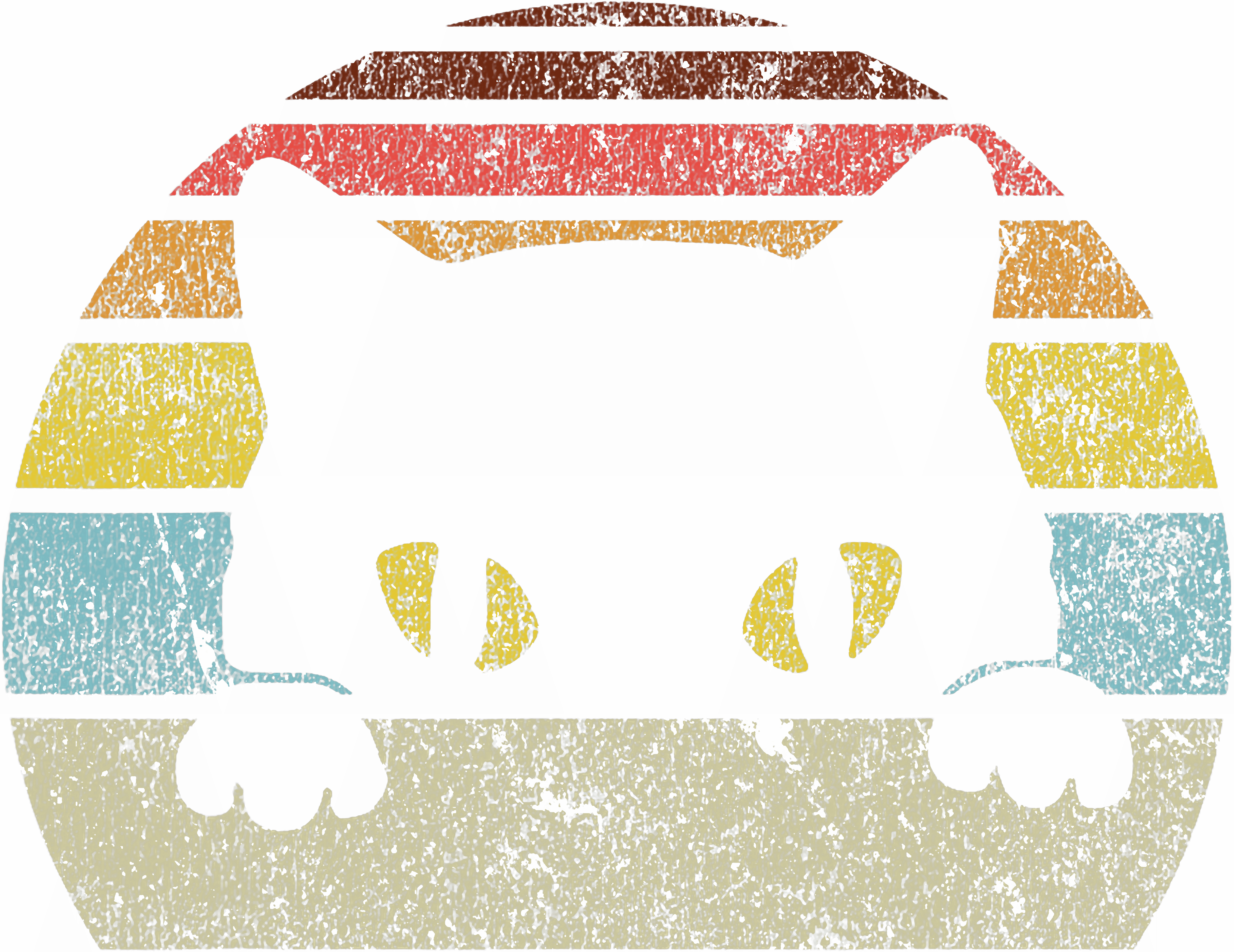 Retro Sunset Cat Silhouette Design DTF Transfer