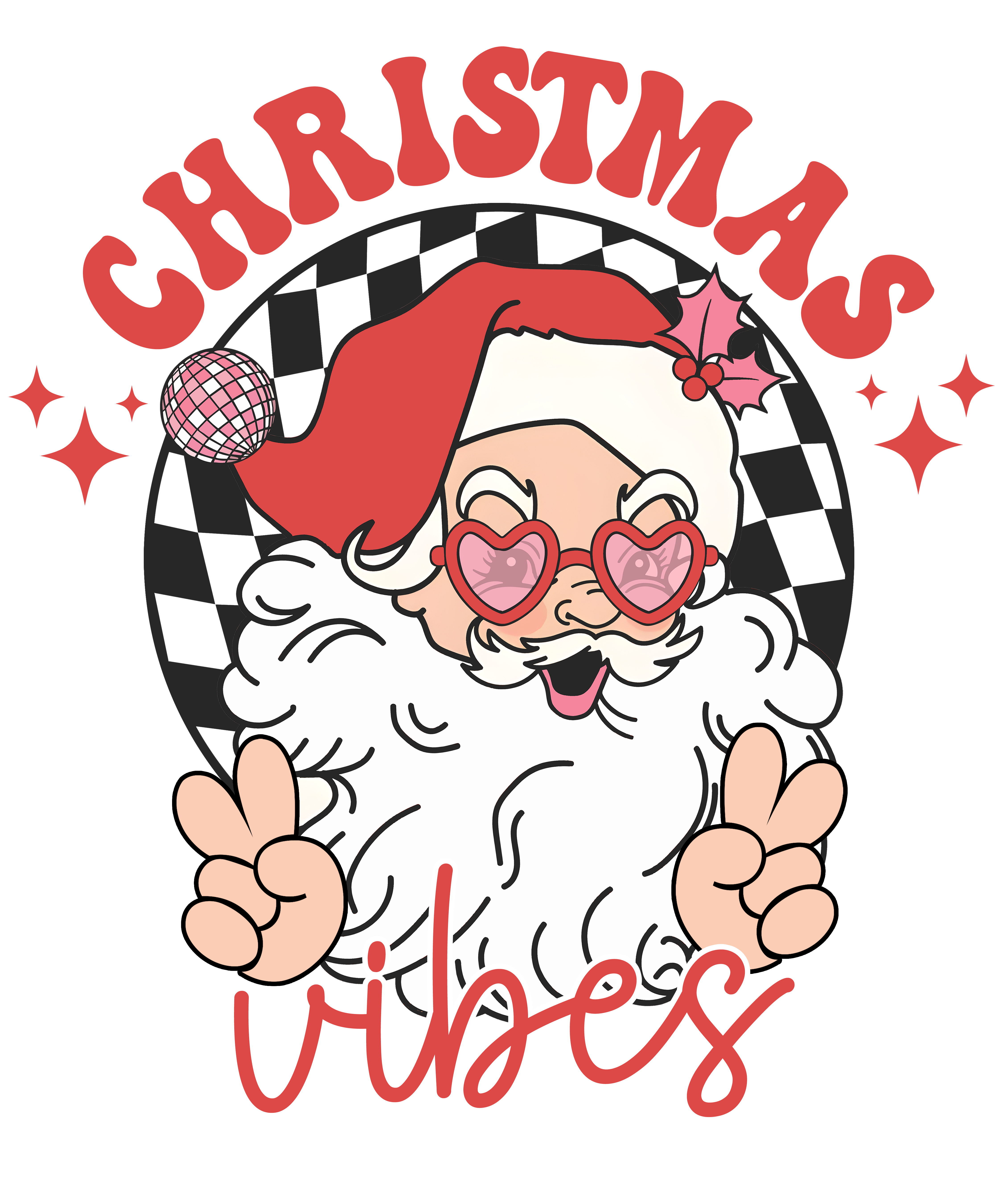 Christmas Vibes DTF Transfer