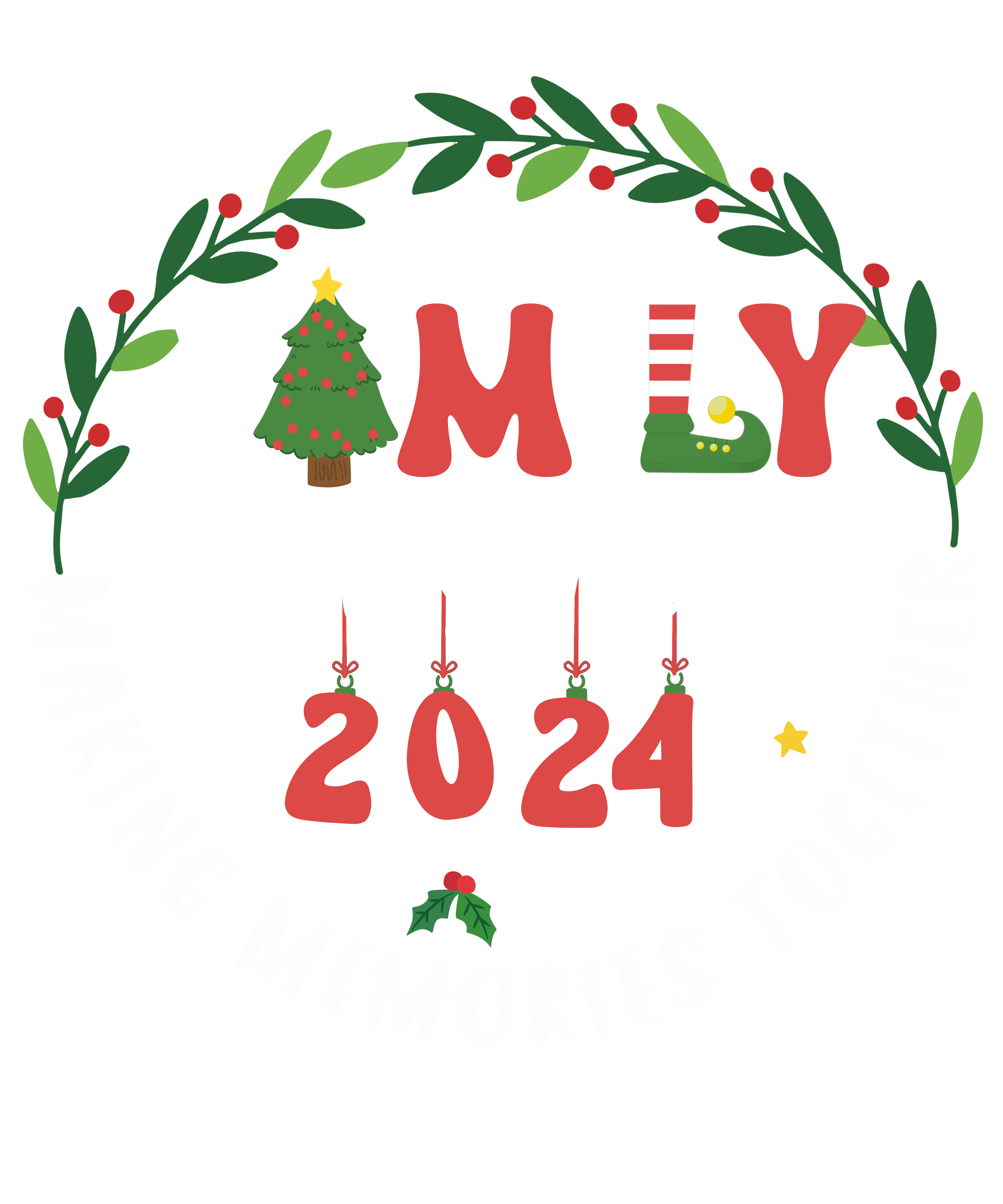 Family Christmas Memories Together DTF Transfer
