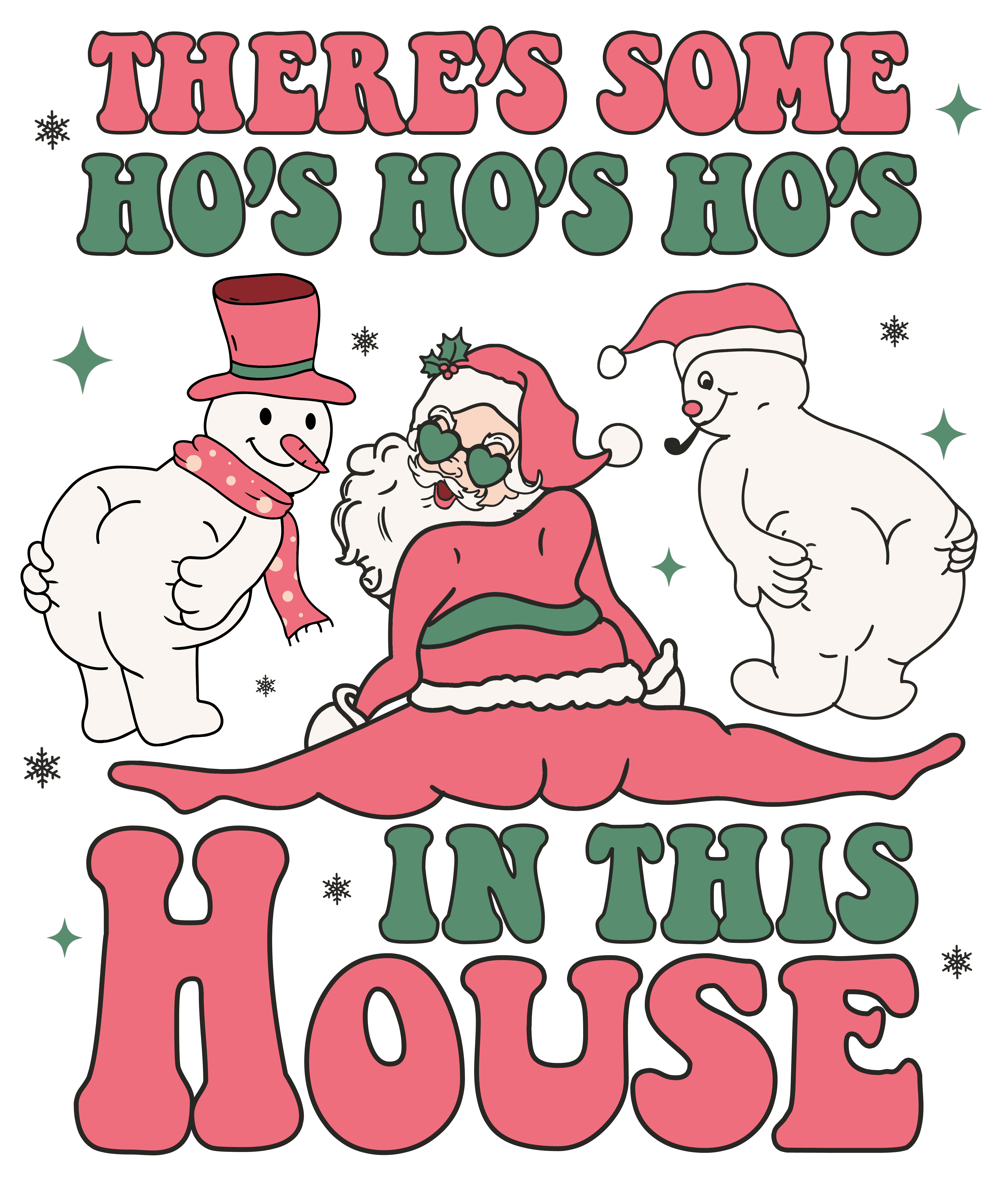 Santa Funny Moments DTF Transfer