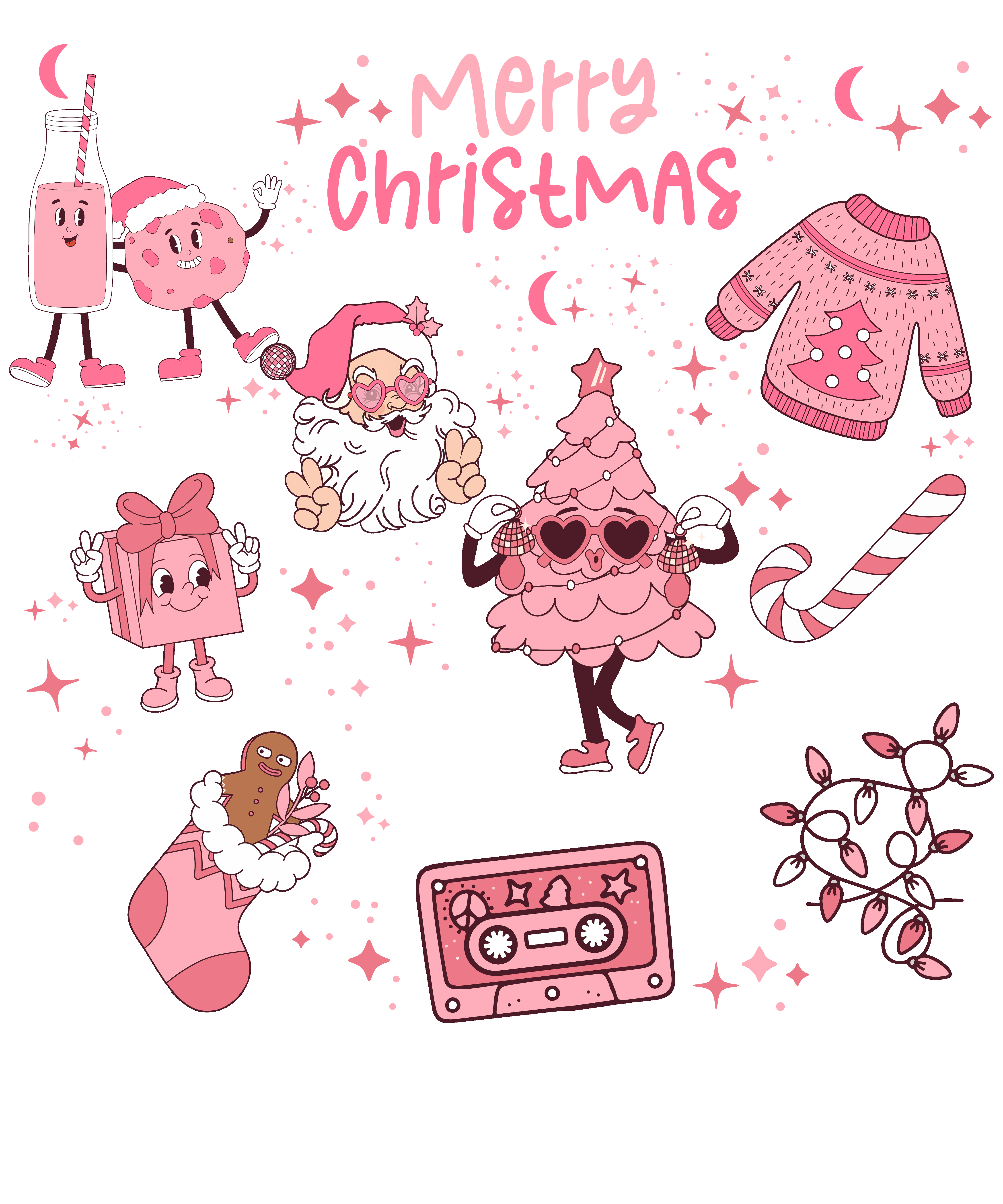 Merry Christmas From Santa DTF Transfer