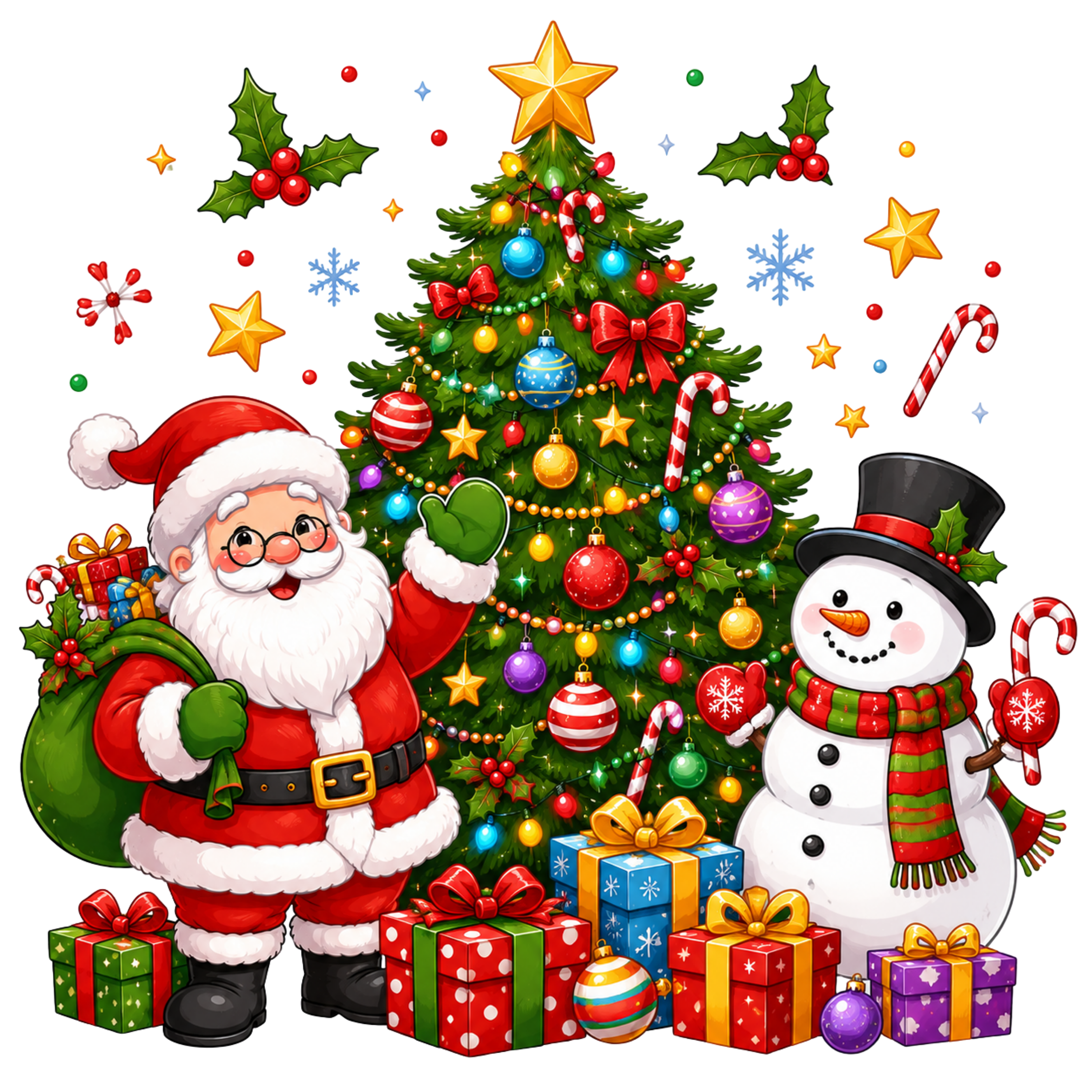 Joy To The World Christmas DTF Transfer