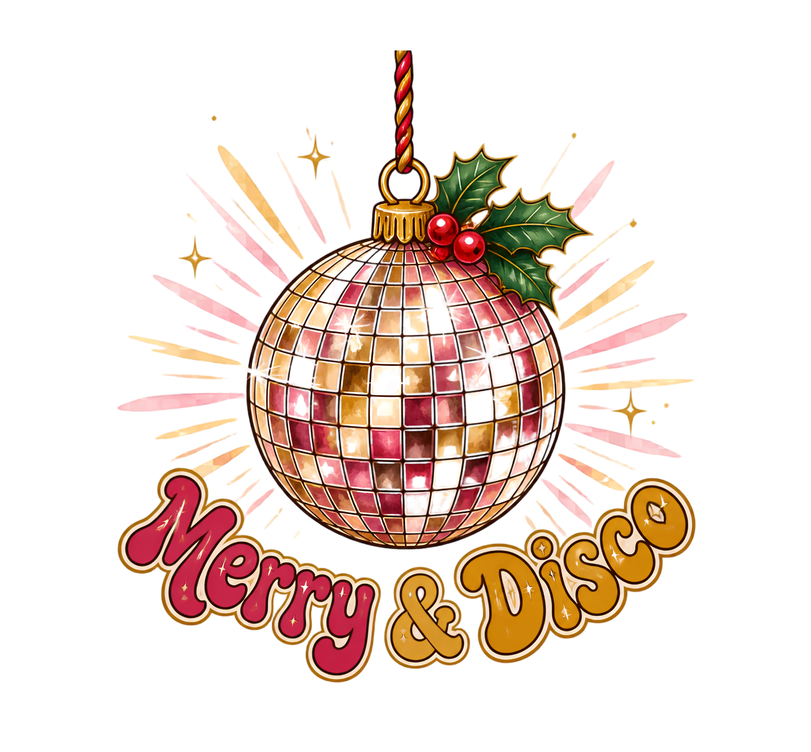 Santa Christmas Joy And Cheer DTF Transfer